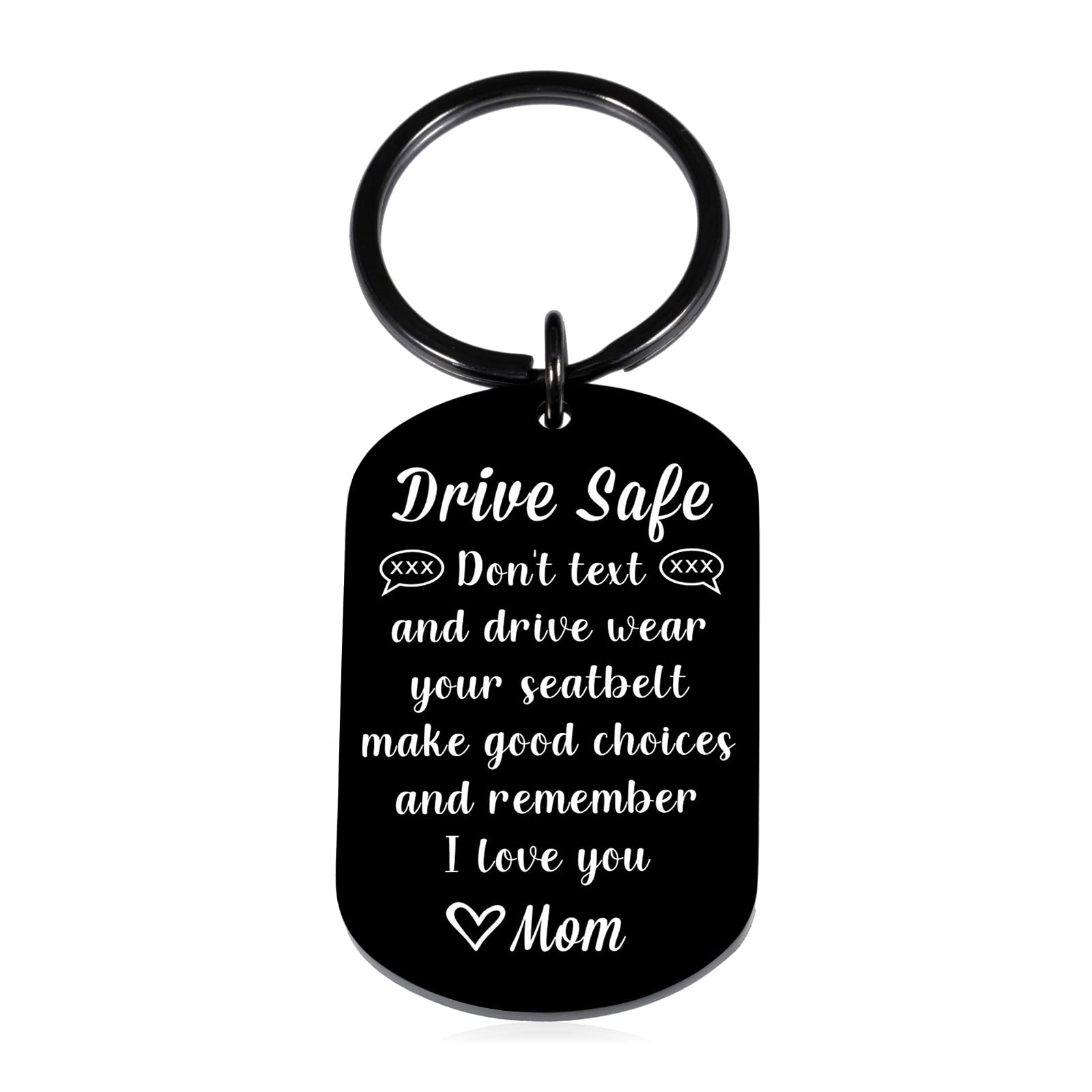 Drive safe keychain