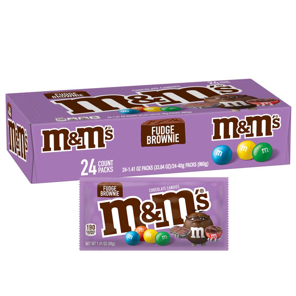 M&M'S Brownie Chocolate Bag 24 x 36g - Full Box - Best Before  Date: 24.09.2023