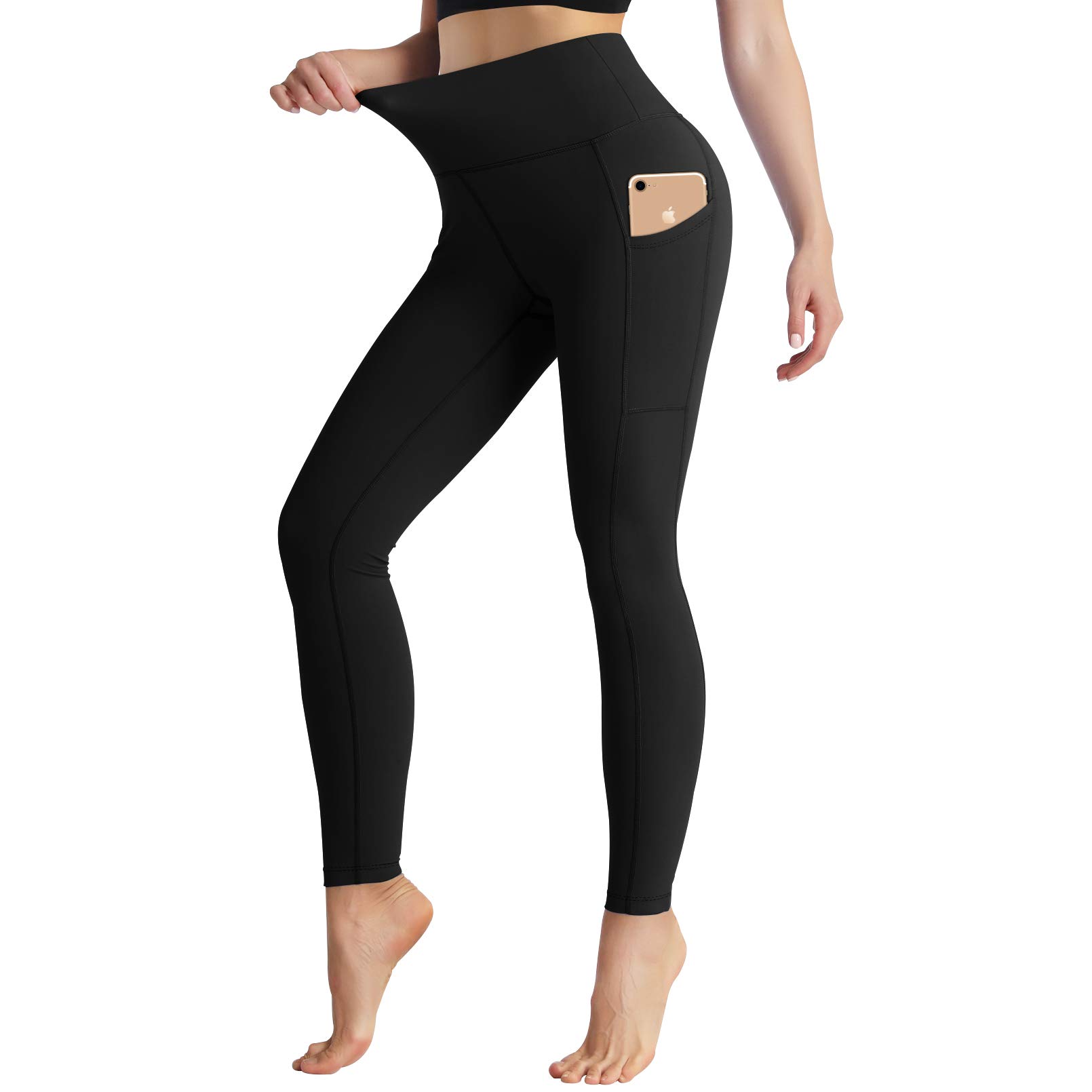 Women Leggings with Pocket,High Waist Elastic Yoga Pants Tight Gym