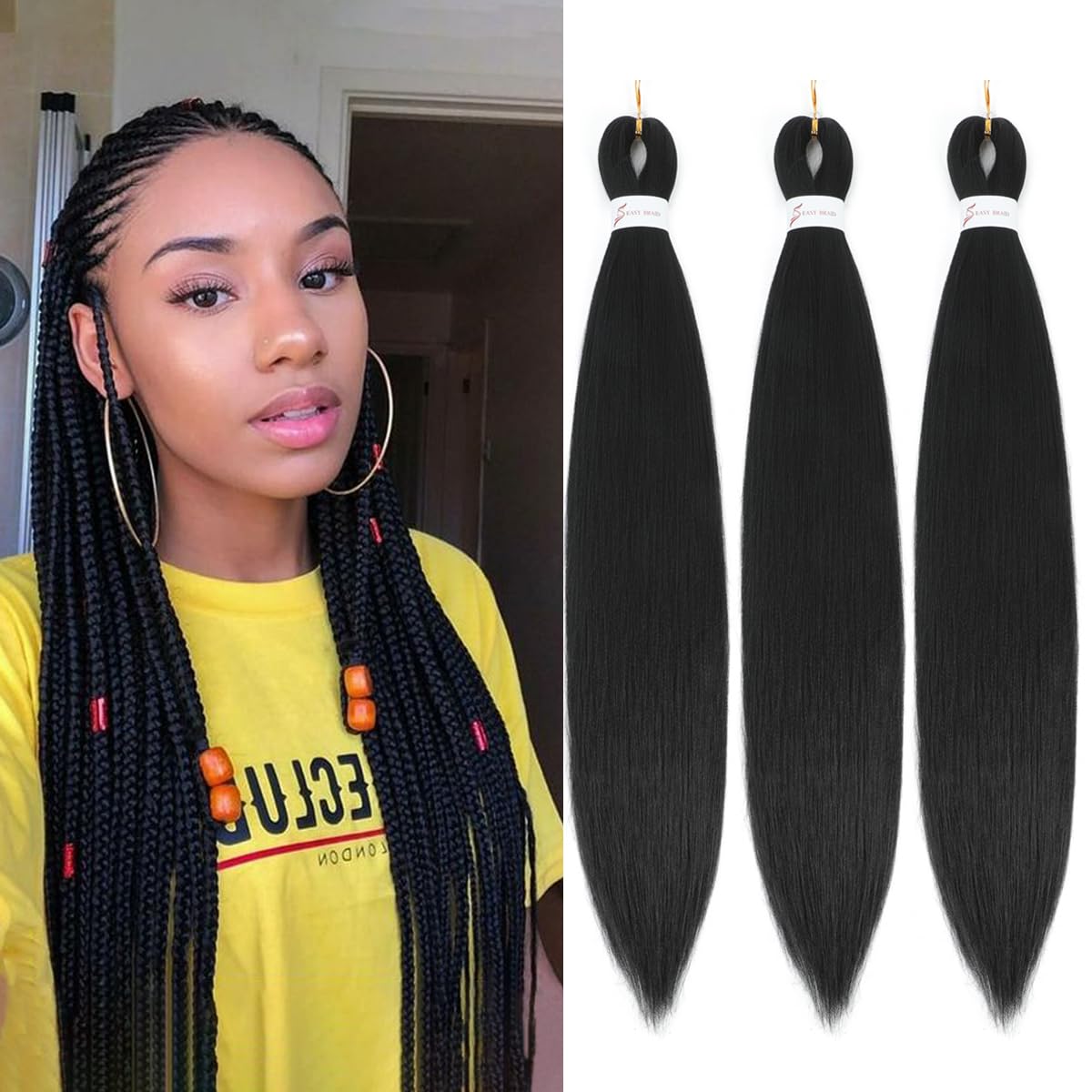 Brazilian Wool Hair Low Temperature, Synthetic for Braids, Plaits