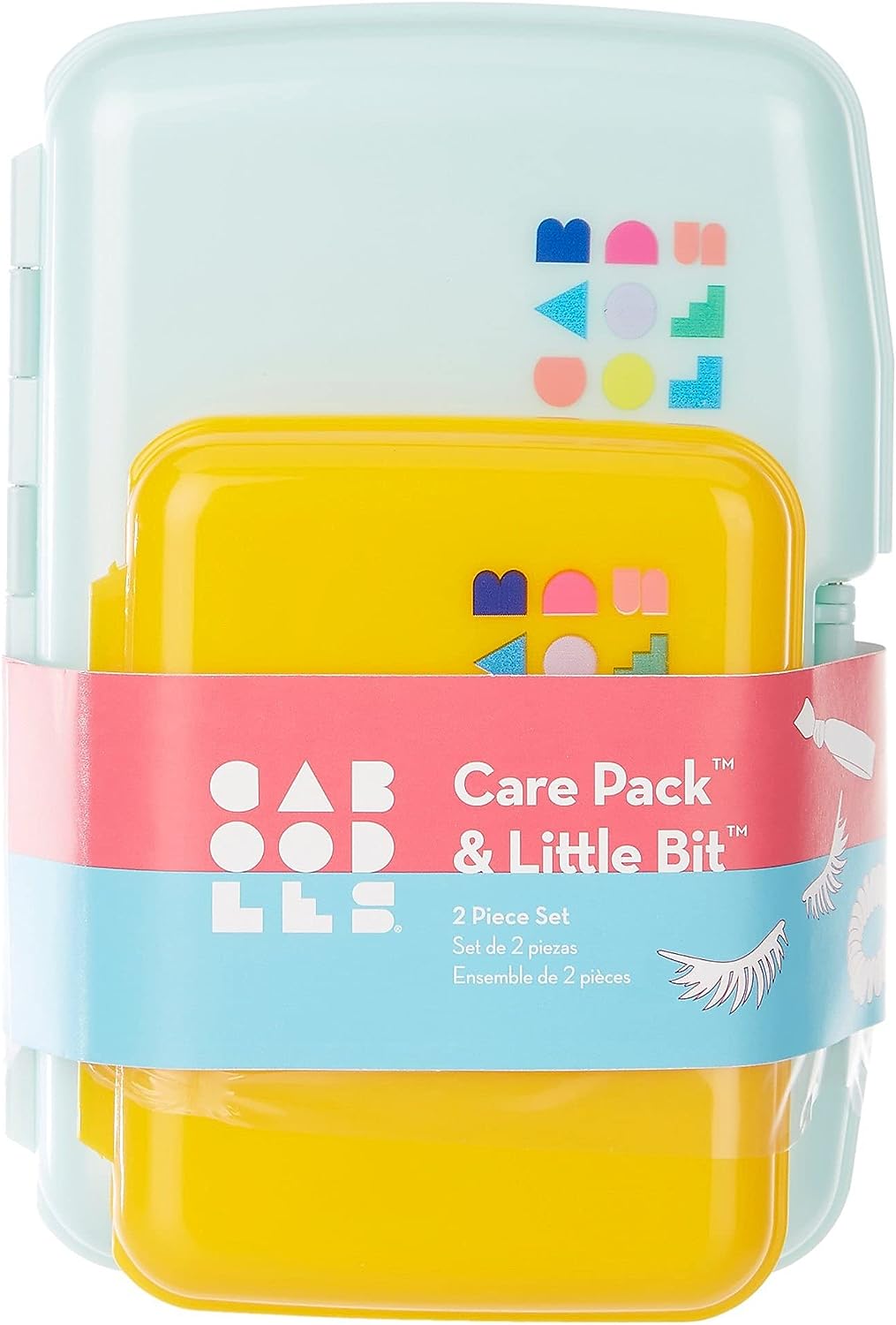 Caboodles Care Pack + Lil Bit Set, Pink & Violet, Travel Organizers for  Makeup, Snap-Tight Latch for Mess-Free Travel, Compact Size