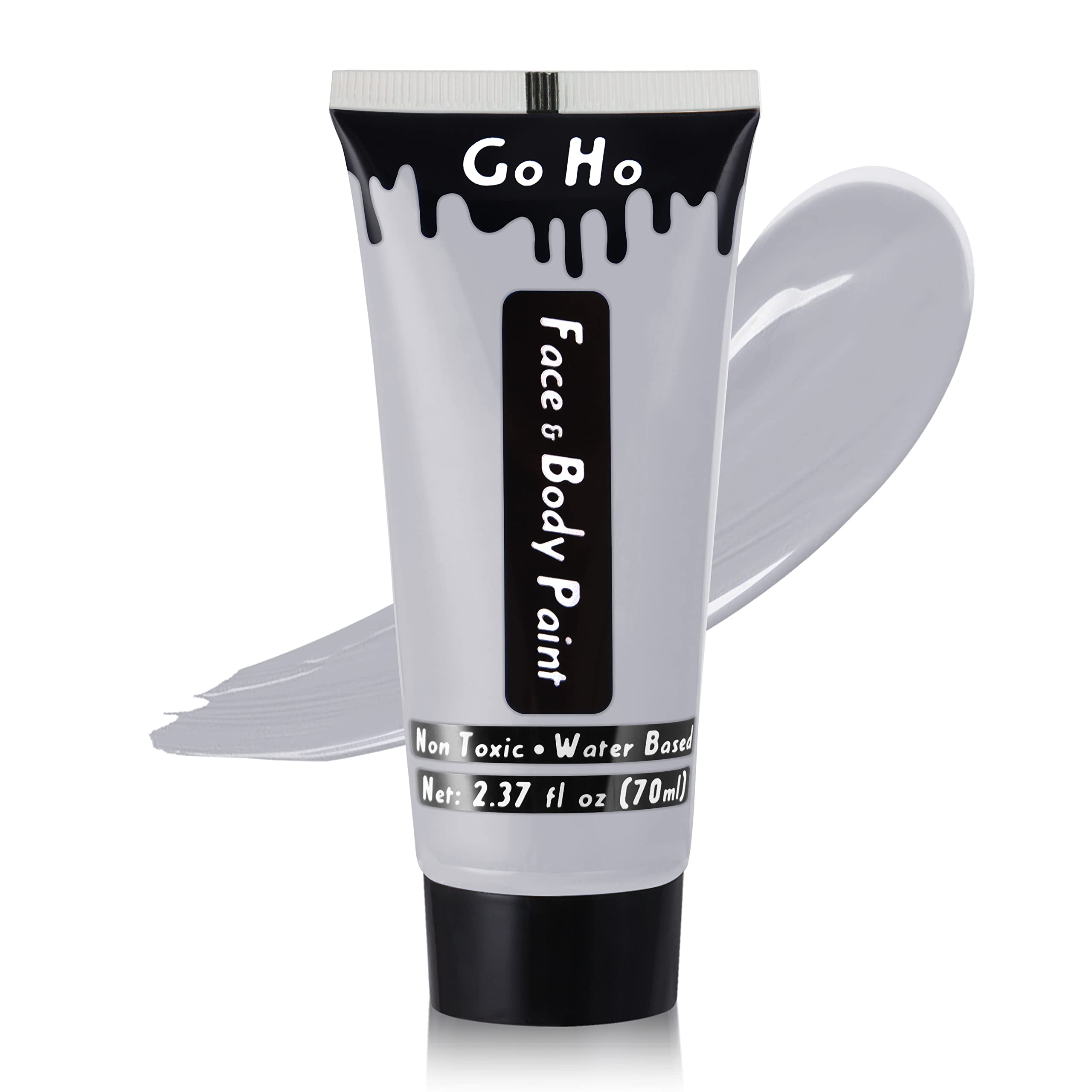 Go Ho Light Grey Body Paint - Washable Water-Based Cream for SFX, Cosplay,  Halloween - 2.37 oz (70 ml)