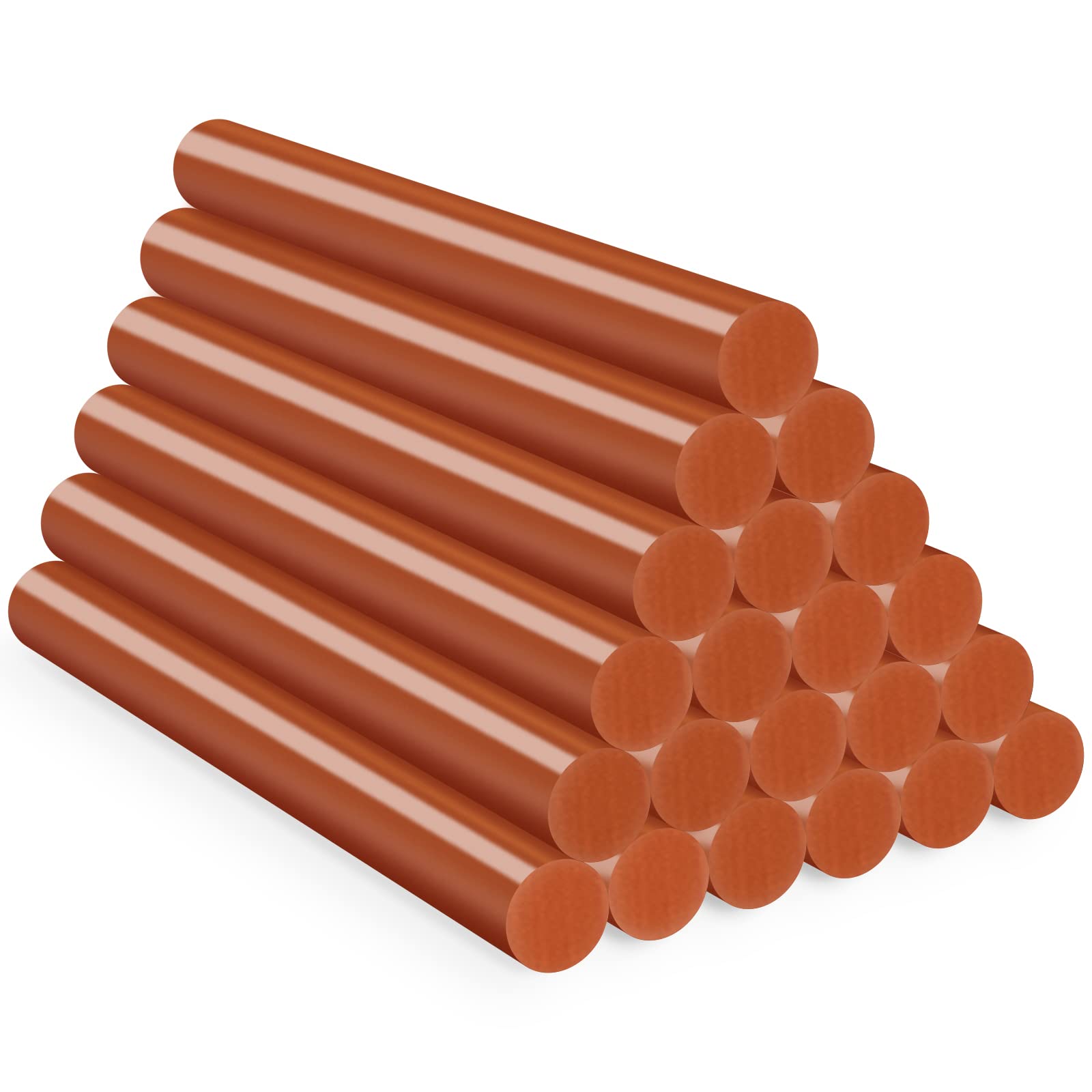 Brown Hot Glue Sticks Full Size, ENPOINT 4 Long x 0.43 Dia Hot