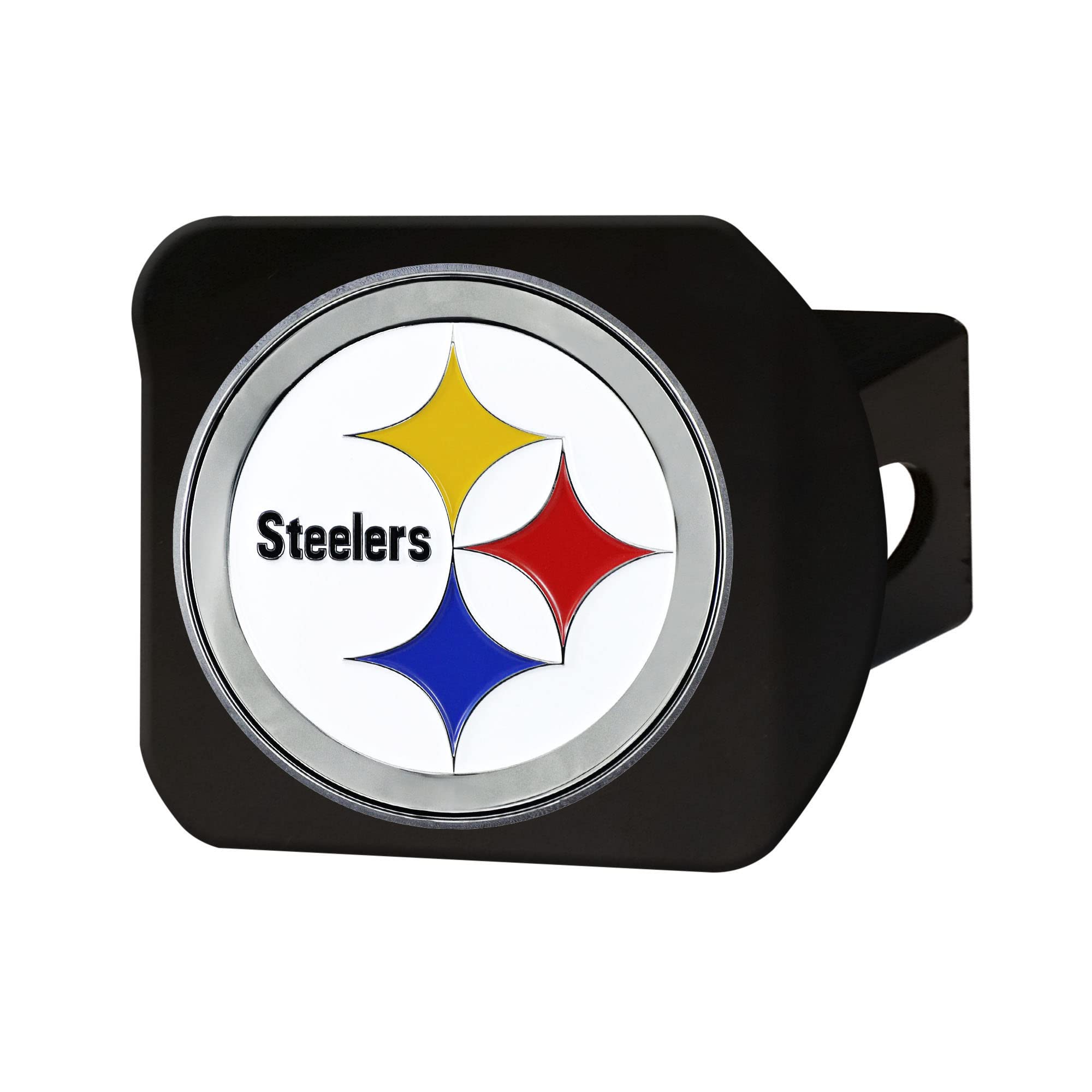 FANMATS 6 in. X 12 in. Stainless Steel Die Cast Pittsburgh Steelers License  Plate Frame