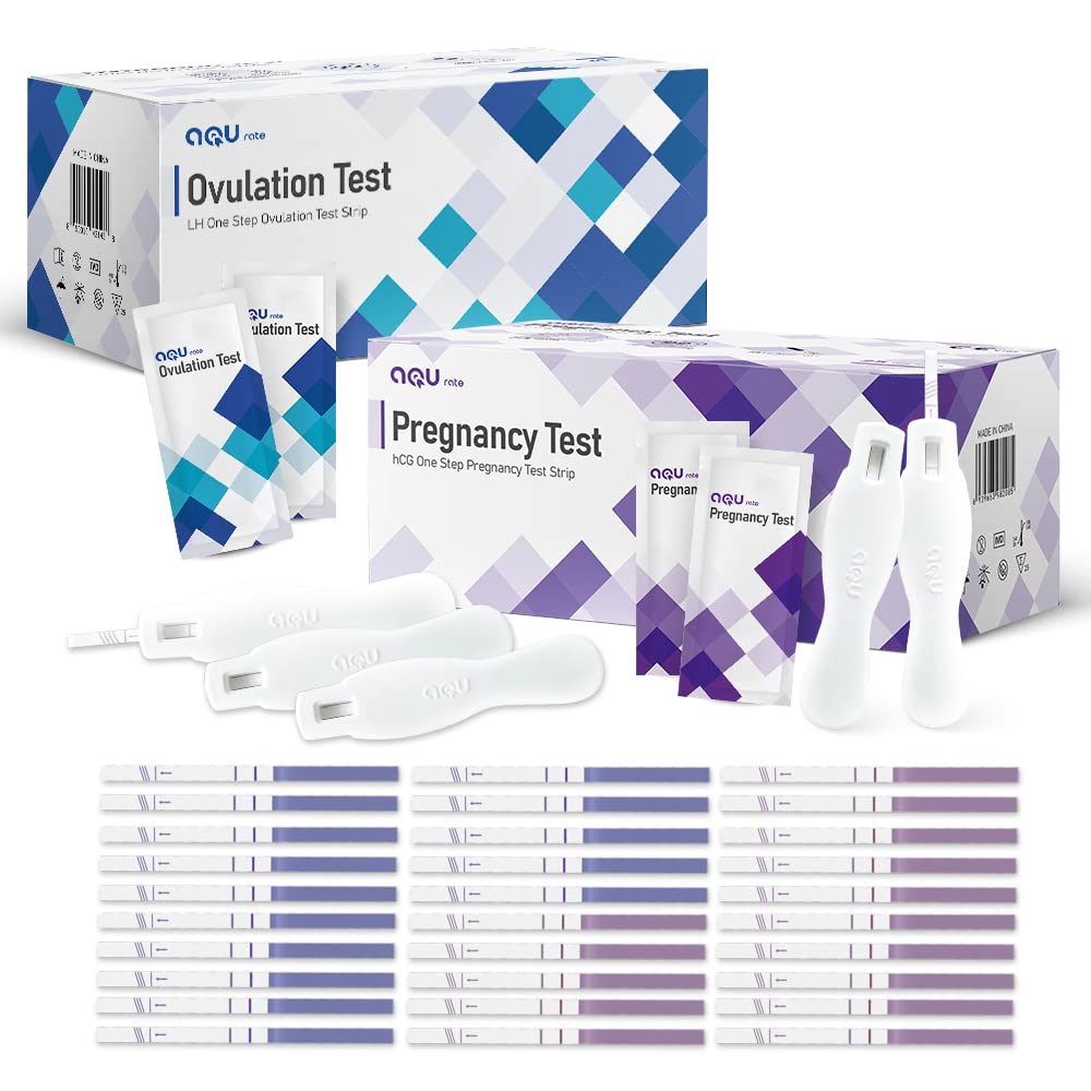 AQU Rate LH One Step Ovulation HCG One Step Pregnancy Test Strips 125   6186wsqaemL 