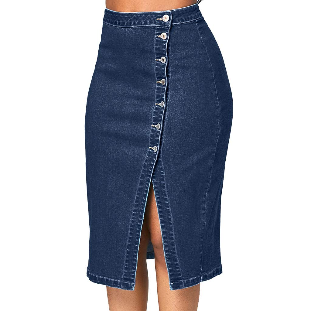 Plus size long top denim skirts 4xl