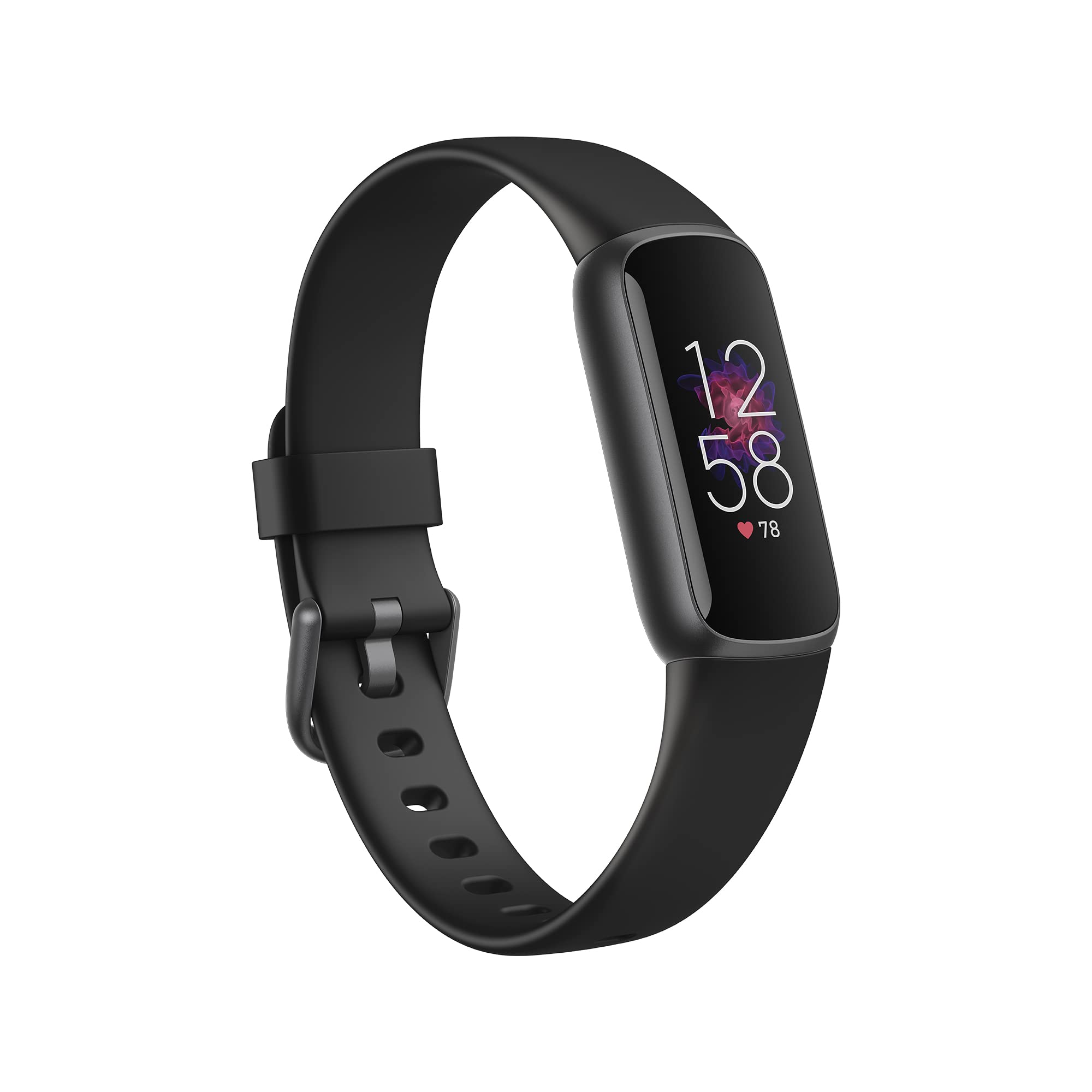 Fitbit Luxe Fitness and Wellness Tracker with Stress Management, Sleep  Tracking and 24/7 Heart Rate, Black/graphite, One Size (S and L Bands  Included)
