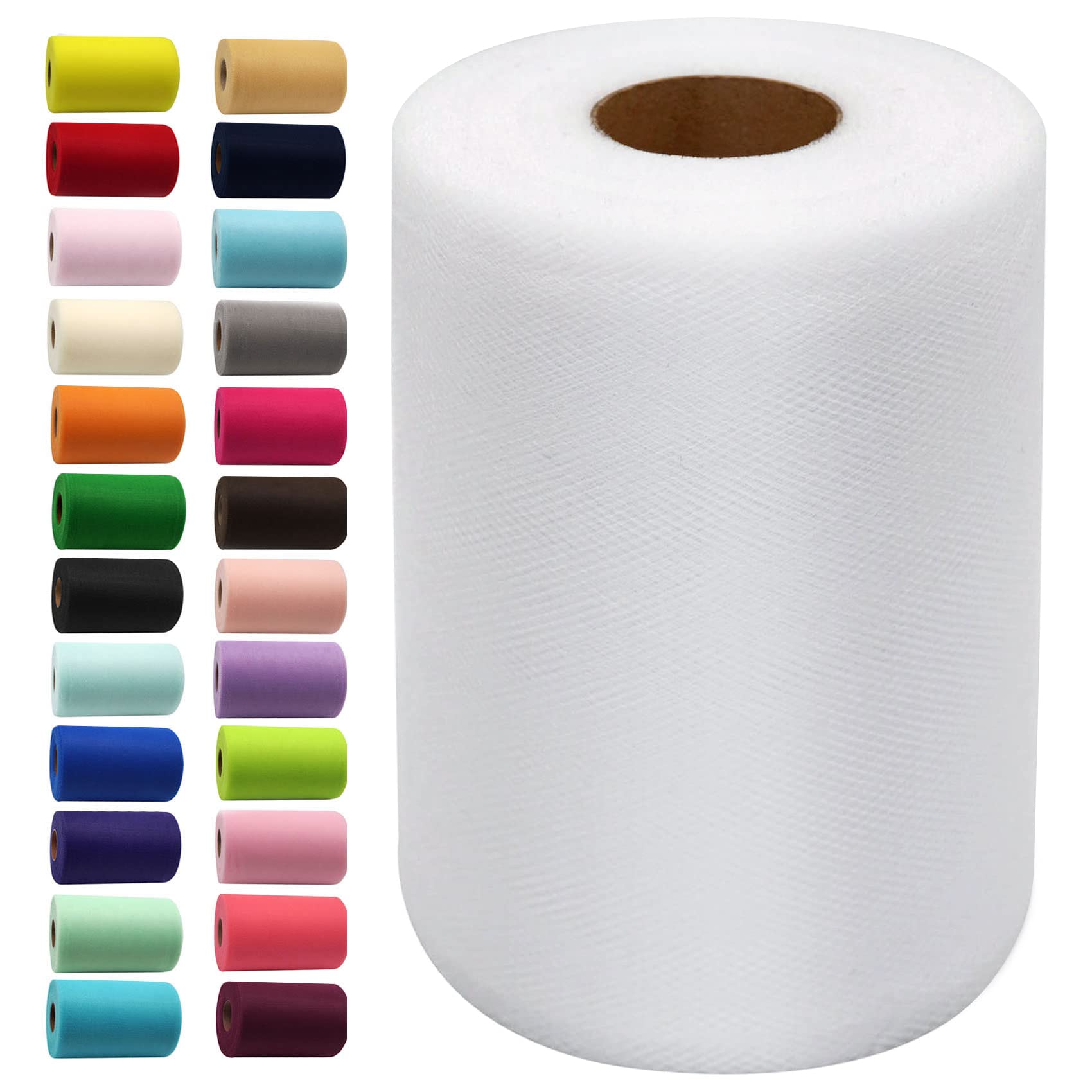 Tulle Fabric Rolls 6 Inch by 100 Yards 300 ft Tulle Macao