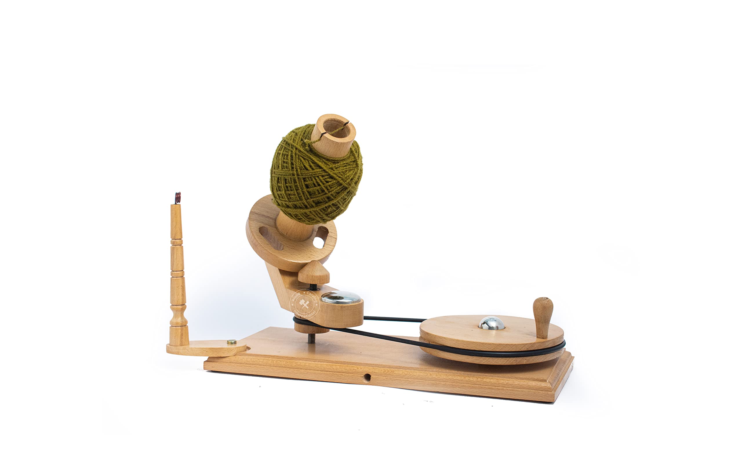 METLUMBER Hand-Operated Wooden Yarn Ball Winder for Large Capacity Winding,  Center Pull Ball Winder, Skein, Hank, Yarn Winder for Knitting and  Crocheting, Heavy Duty Ball Winder (Beech Wood)
