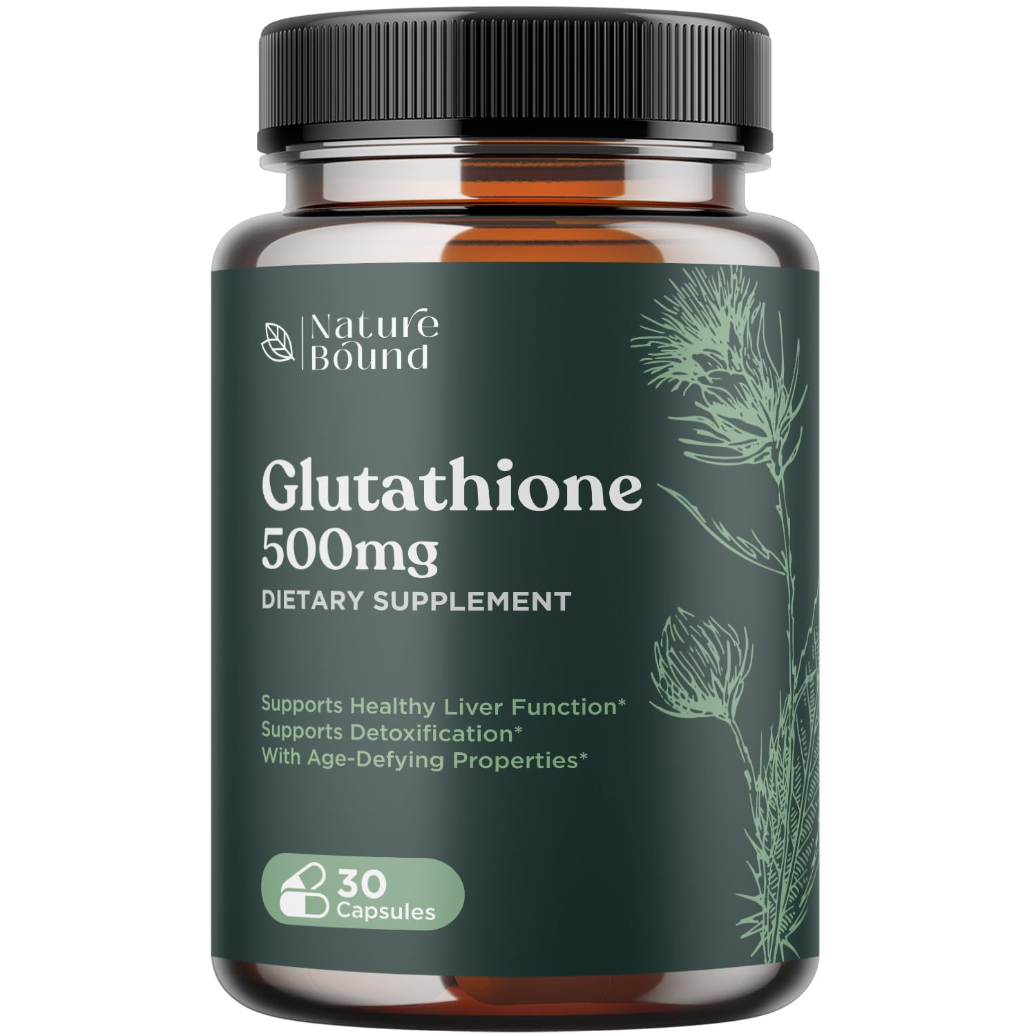 Pure Glutathione Supplement 500 mg GSH Pure Skin Whitening Pills