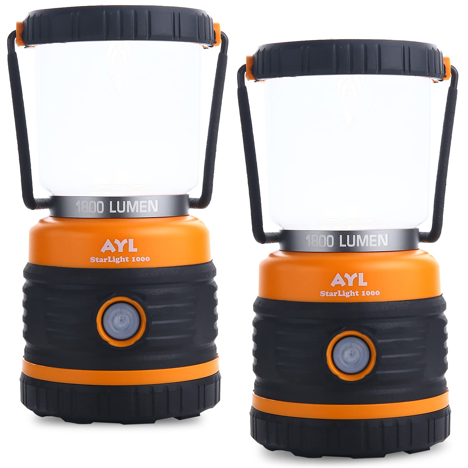 AYL LED Camping Lantern, Battery Powered LED 1800LM, 4 Camping Lights  Modes, Perfect Lantern Flashlight for Hurricane, Emergency Li
