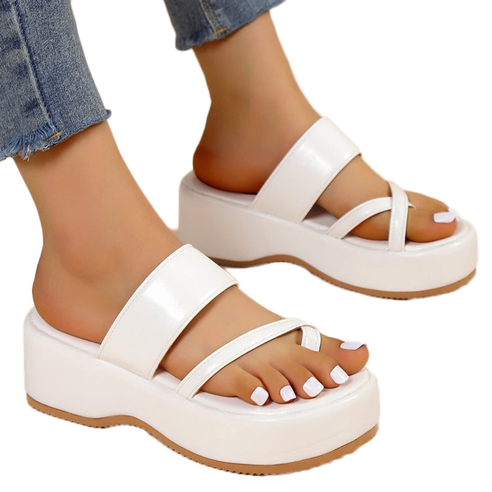 Women's Bunion Corrector Wedge Slippers with Arch Support Summer