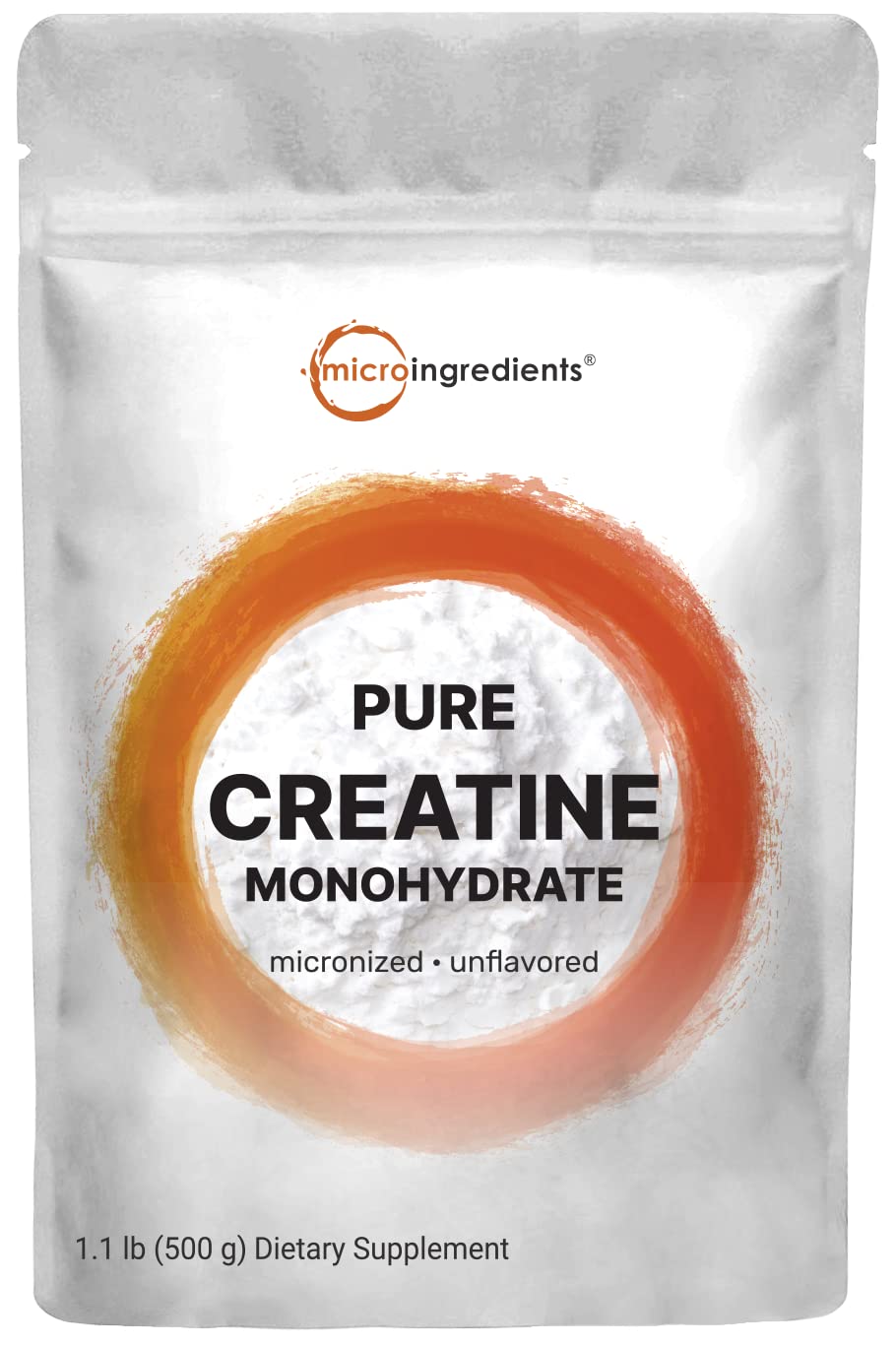 Micronized Creatine Monohydrate Powder - 100% Pure Unflavored Creatine Powder 5000mg per Serv (5G) Amino Acid Supplement Supports Muscle Building 