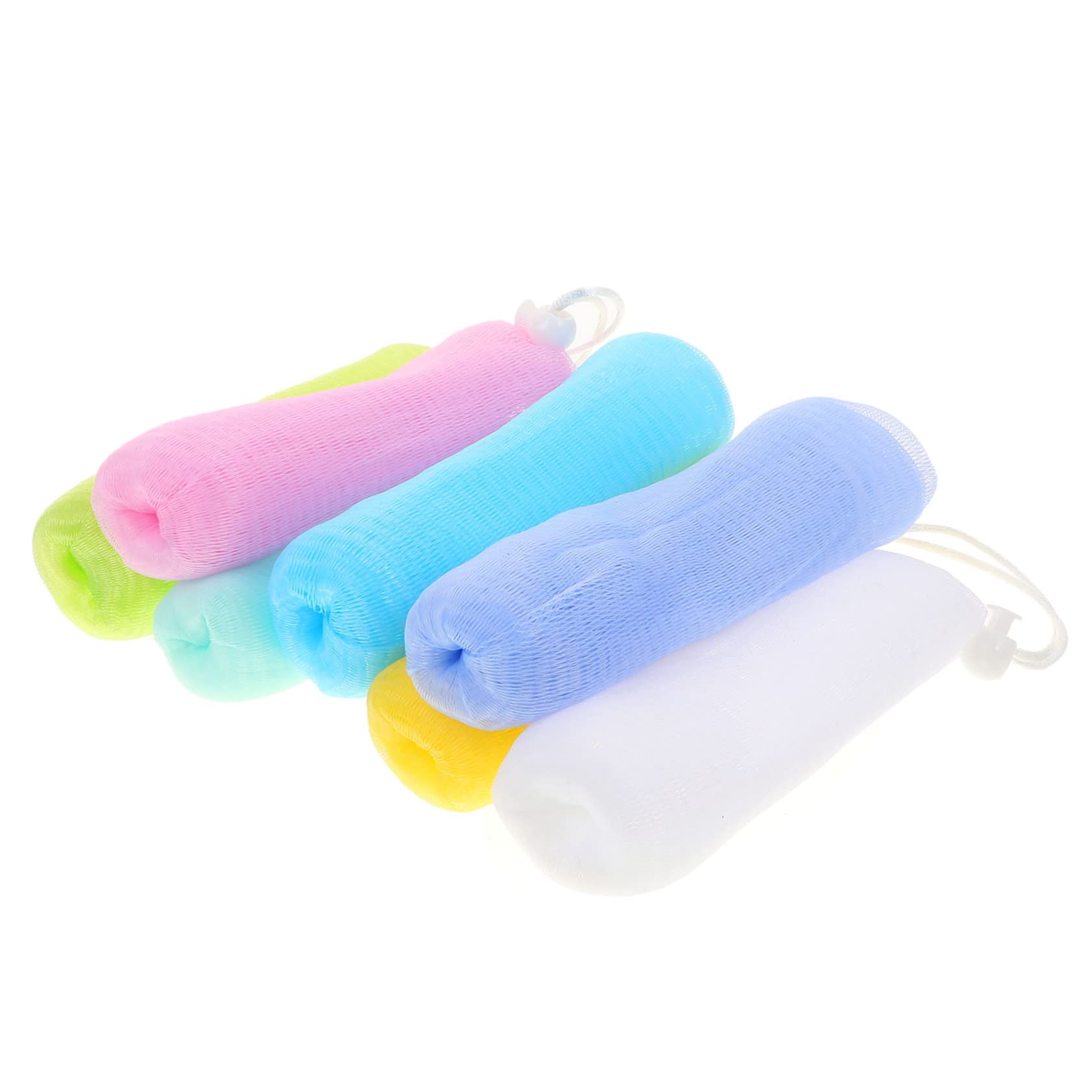 Hemoton Foaming Soap Mesh Bag Foam Sponge Bath Scrubber Shower Soap Bar  Holder Bath Loofah Sponge Shower Scrubber Bath Sponges Body Cleansing Net  Scrubbing Bubble Net Bubble Mesh Bag 7pcs