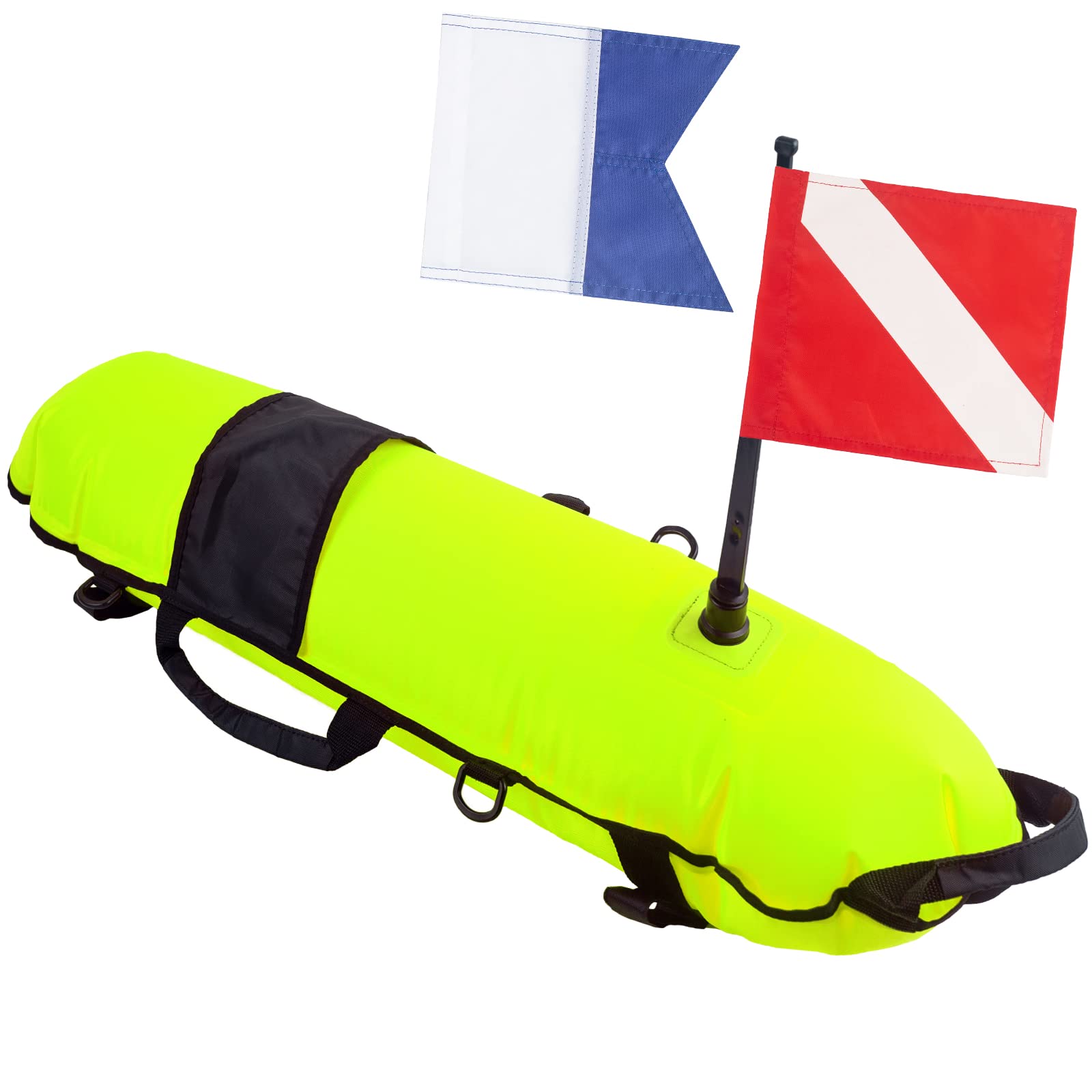 Inflatable Diving Safety Surface Marker Buoy, Inflation Diver Down