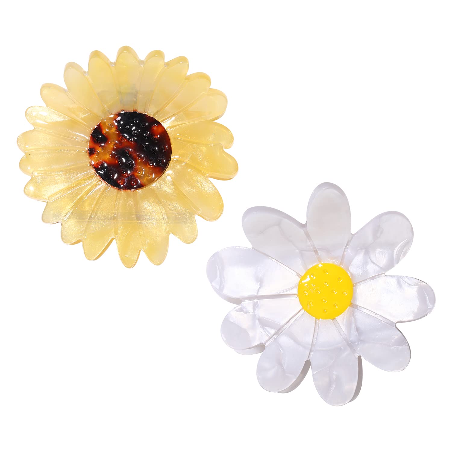 Daisy Flower Hair Clips - 2 Pack