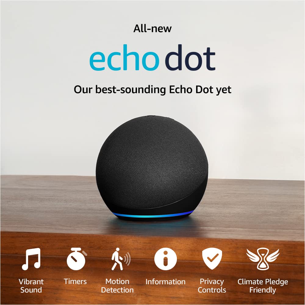 Official: All-New Echo Dot (5th Gen) Charcoal with eero Mesh Wifi  Router