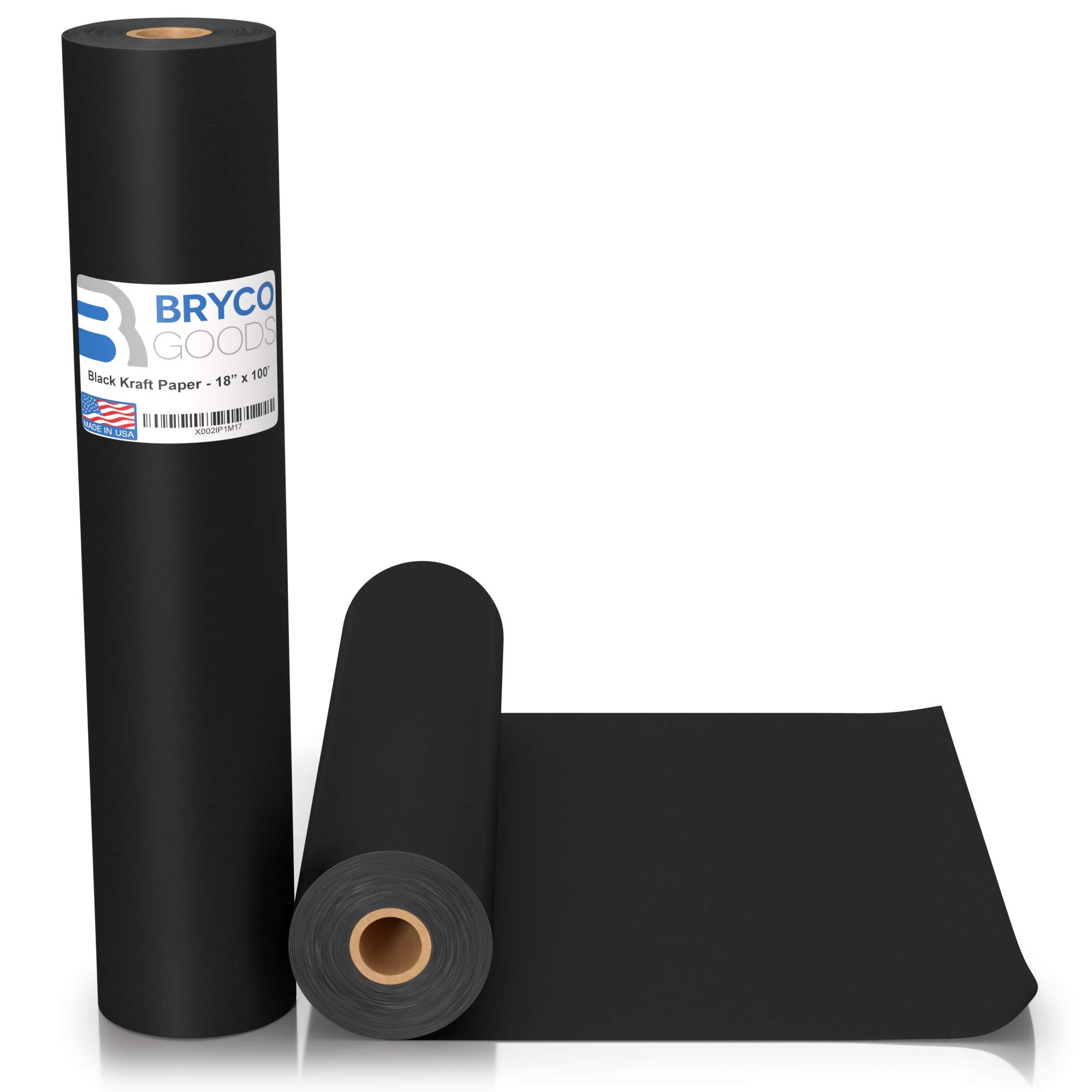  IDL Packaging Black Kraft Paper Roll 36 x 700', Both-Sided,  Fade-Resistant, Made in The USA, Thick 45 lbs (Pack of 1) - Colored Paper  for Kids Crafts, Art, Painting, Party Decor