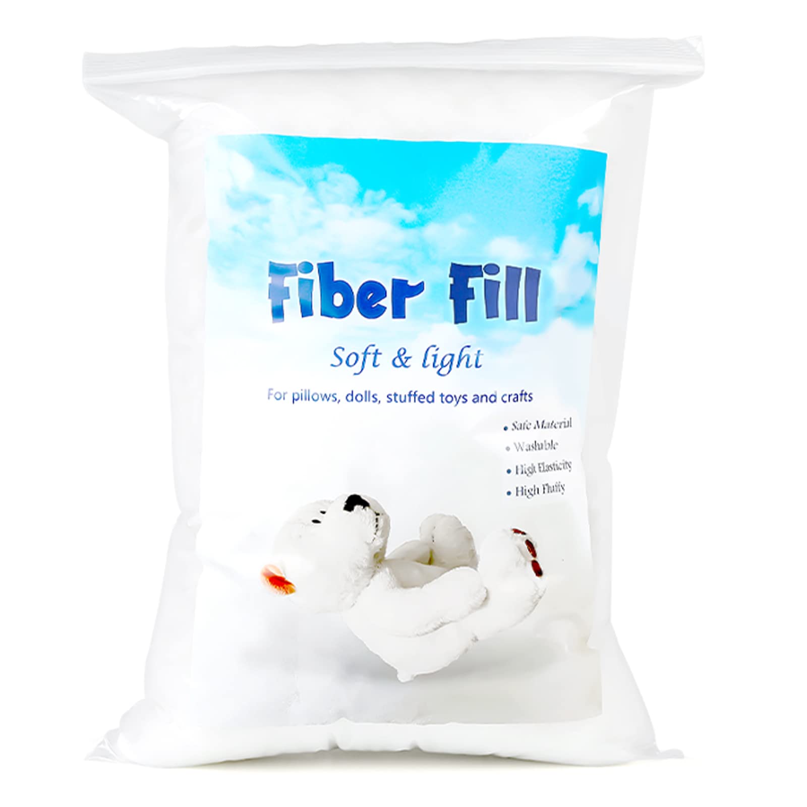 5 LB LAMBSWOOL Natural White Clean Fluffy Classic Fiber for Toy Stuffing &  Filling Pillows, Doll Making, Premium Hypoallergenic Fiber Fill. -   Sweden