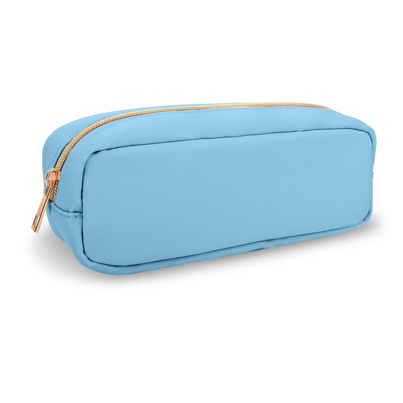 Small Pencil Case Makeup Bag for Purse Cute Pencil Pouch Preppy Nylon  Makeup Brush Bag with Zipper Girls Portable Stationery Storage Case Small  Pen Bag for Office School College(Slim-Periwinkle) Periwinkle Slim