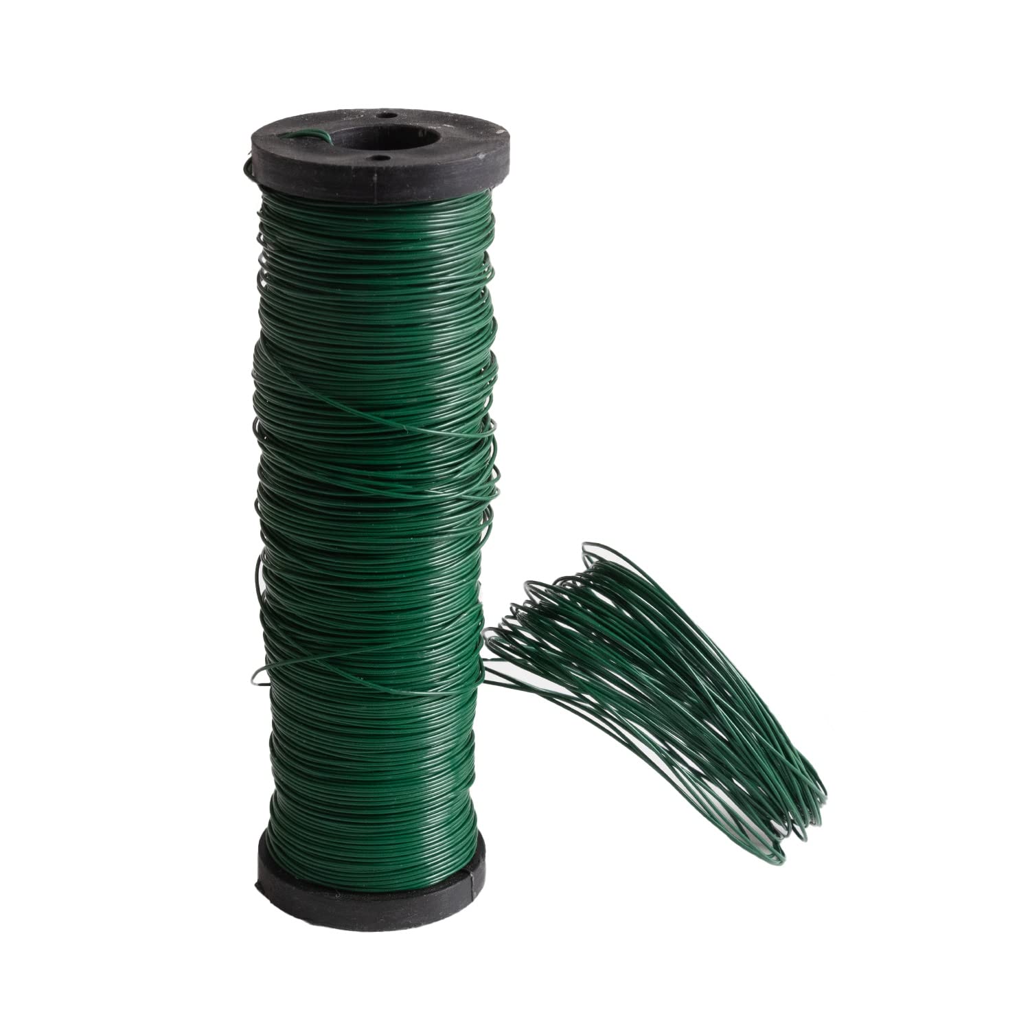 24 Gauge Floral Wire on Paddle: Green (4 Ounces)