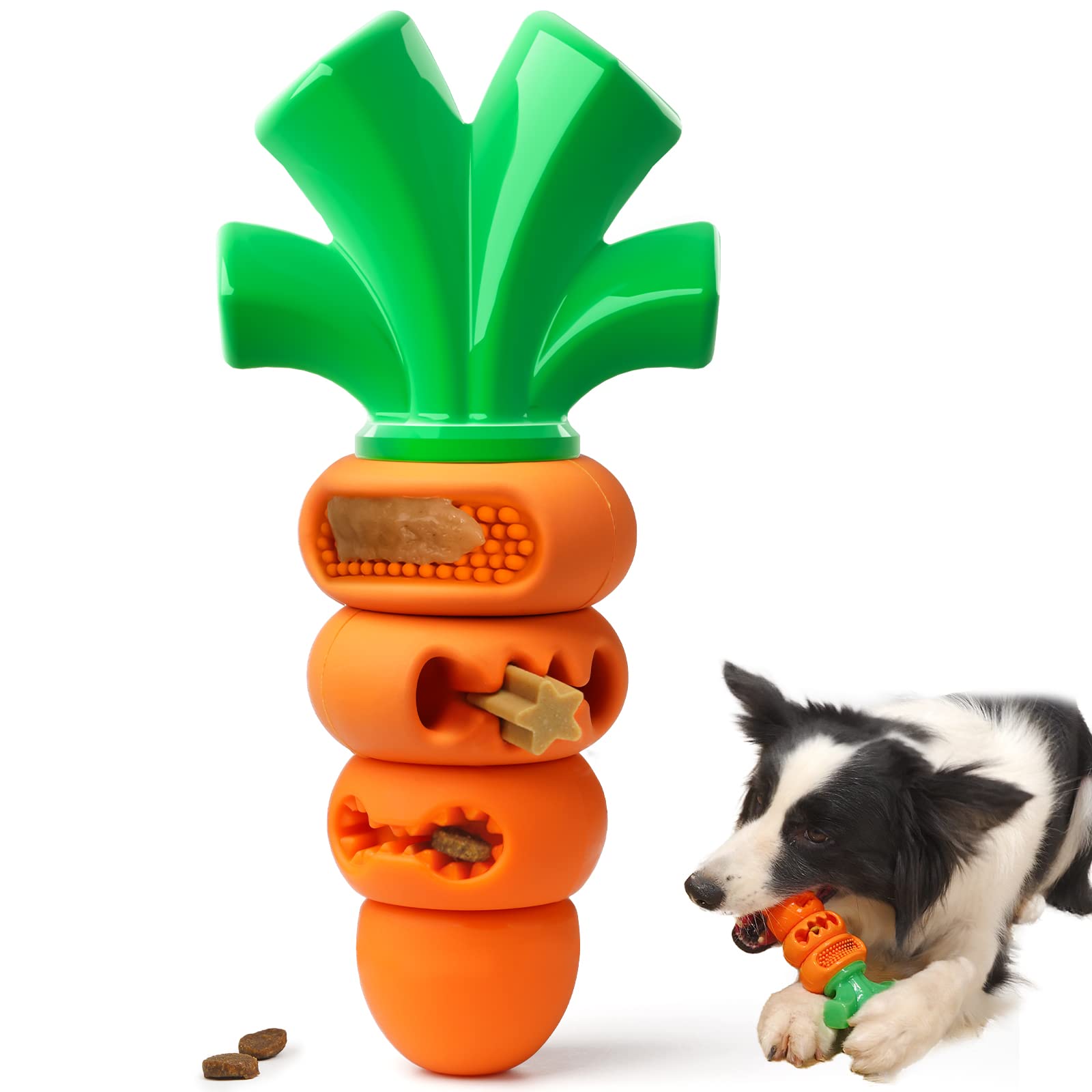 Dog Chew Toy Durable Treat Dispensing Chew Toys Safe Natural Rubber Dog  Bone