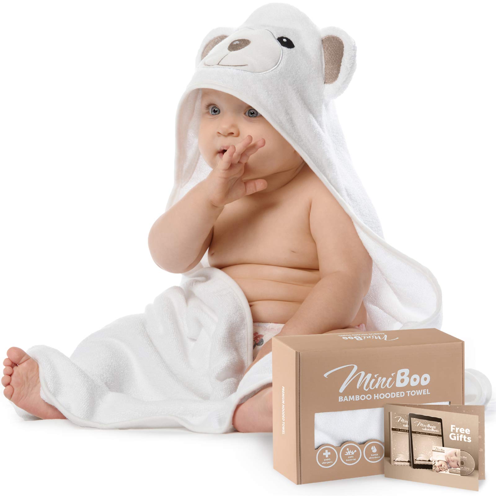 Baby Hooded Towel for Boys & Girls |Organic & Luxuriously Soft Bamboo |Plush & H