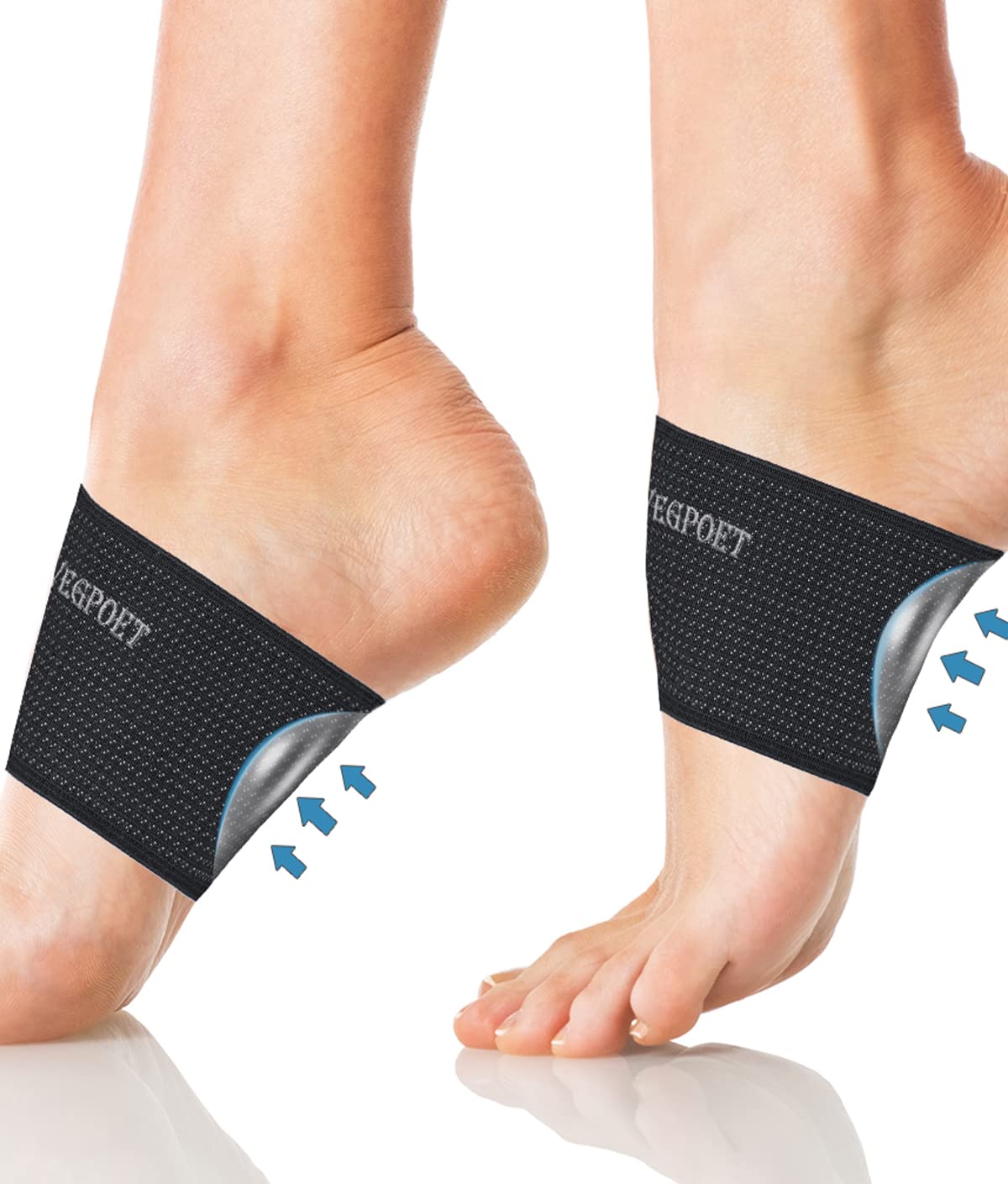 Copper-Infused Plantar Fasciitis Foot Sleeves: Arch Pain Relief
