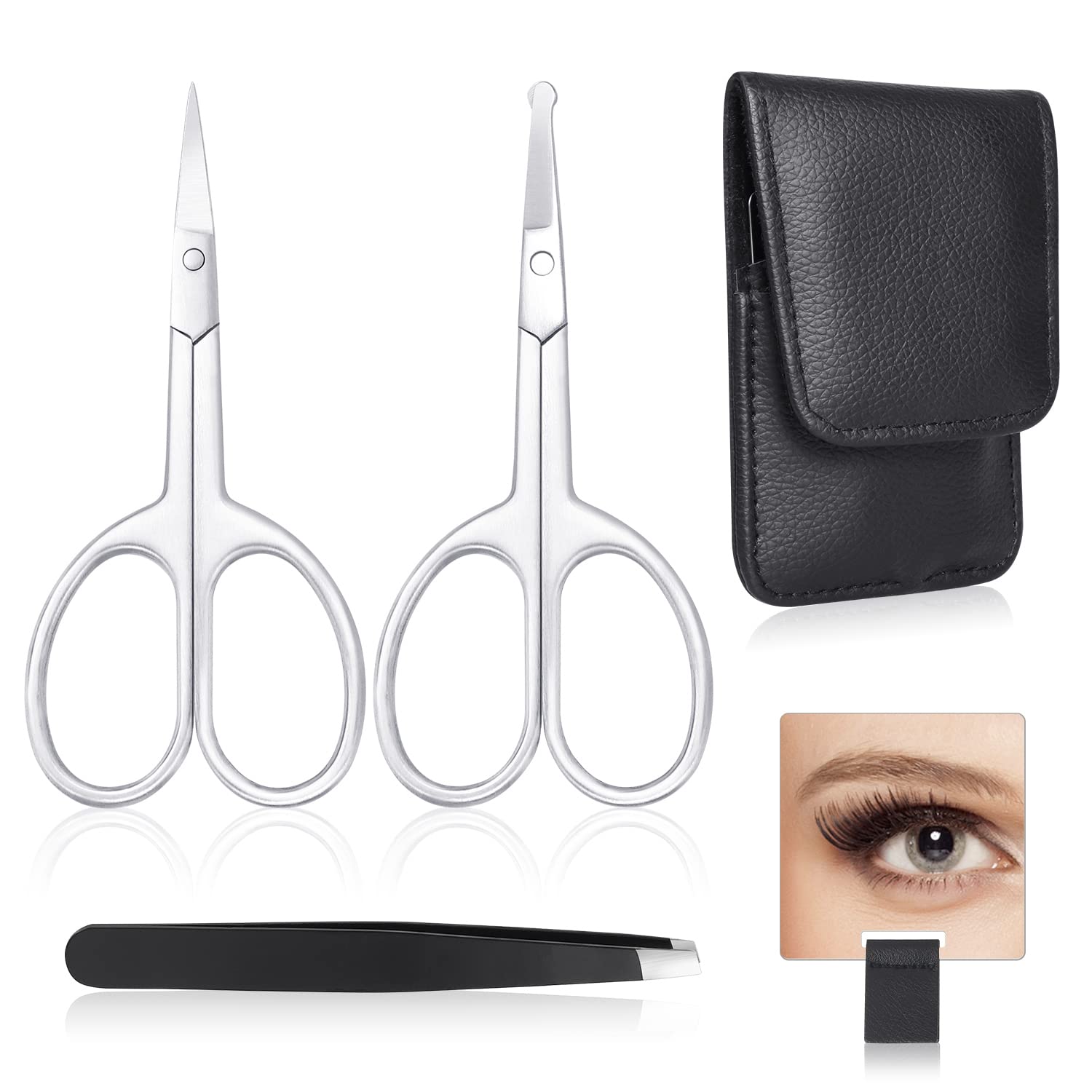 3 Pack Nose Hair Scissors Facial Hair Scissors Small Scissors Stainles –  Shearman Co.