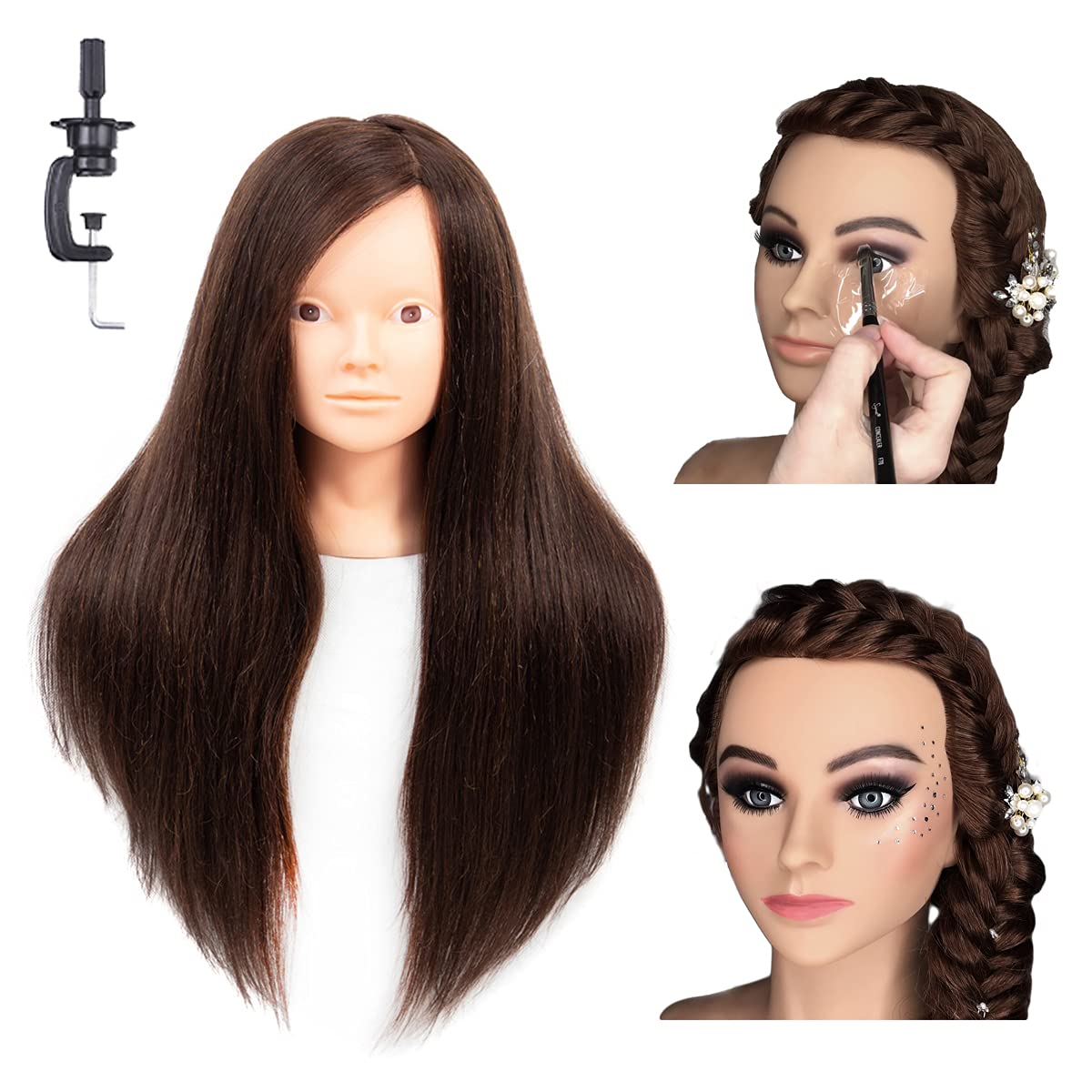 Hair, Mannequin Head Hair Styling 26manikin Cosmetology Training Doll Head  Practice