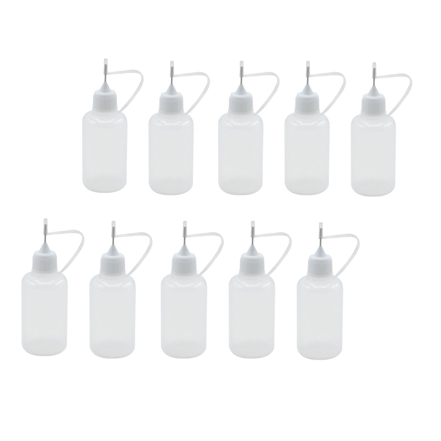 10 Pieces 30ml Precision Tip Applicator Bottle Needle Tip Glue Applicator  Bottle DIY Quilling Tool Precision Bottle Needle Bottle Squeeze Bottle White