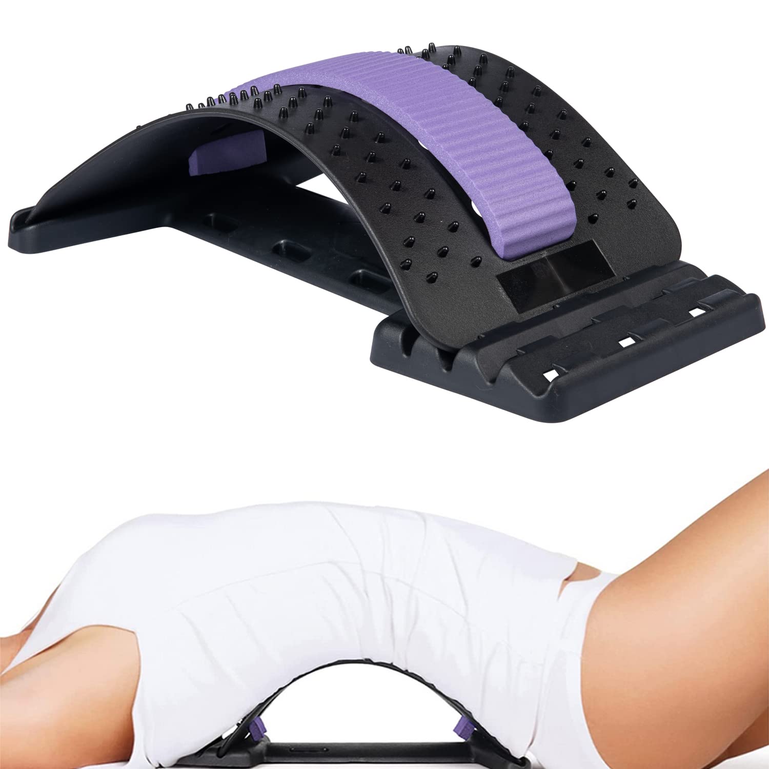 Back Stretch Massager Lumber Support – wellwigor