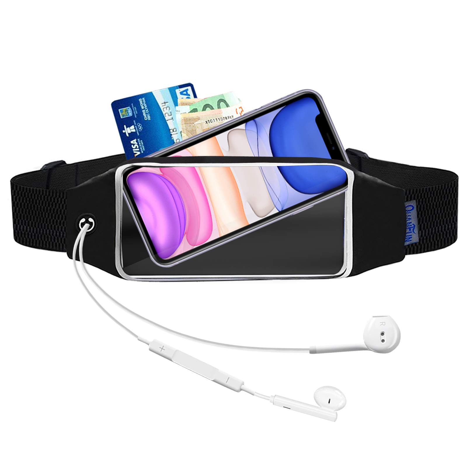 Belt Band Running Waist Bag for Samsung Galaxy S22 Ultra Phones