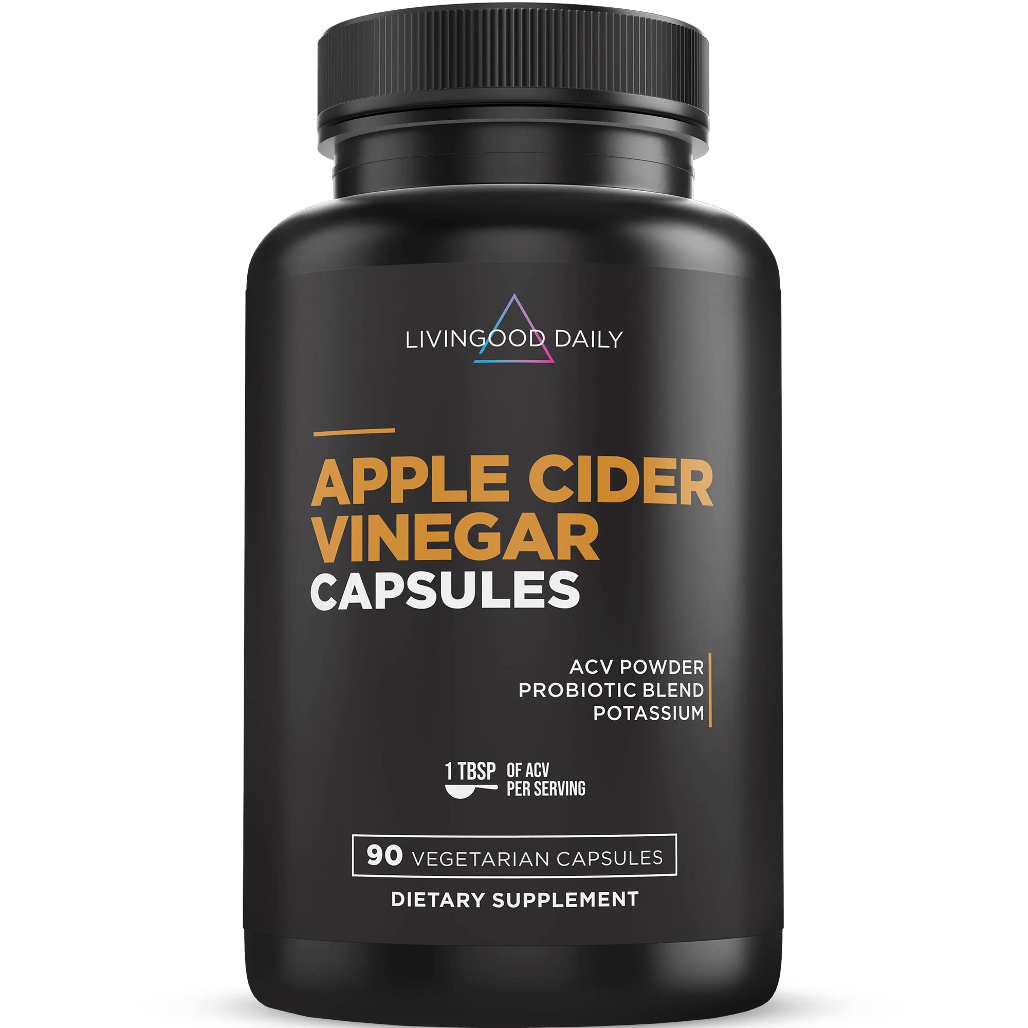 Livingood Daily Apple Cider Vinegar Capsules With The Mother 1500mg Acv Capsule With Probiotic