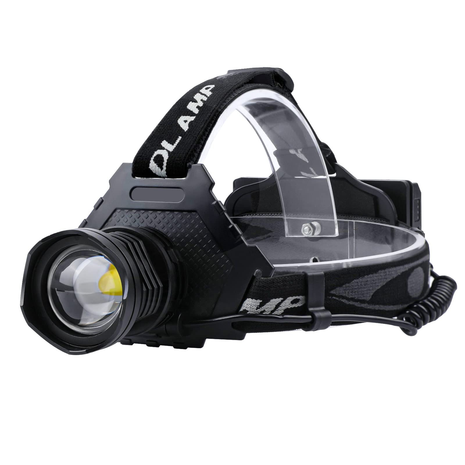 AMAKER LED Rechargeable Headlamp, 90000 Lumens Super Bright with 6