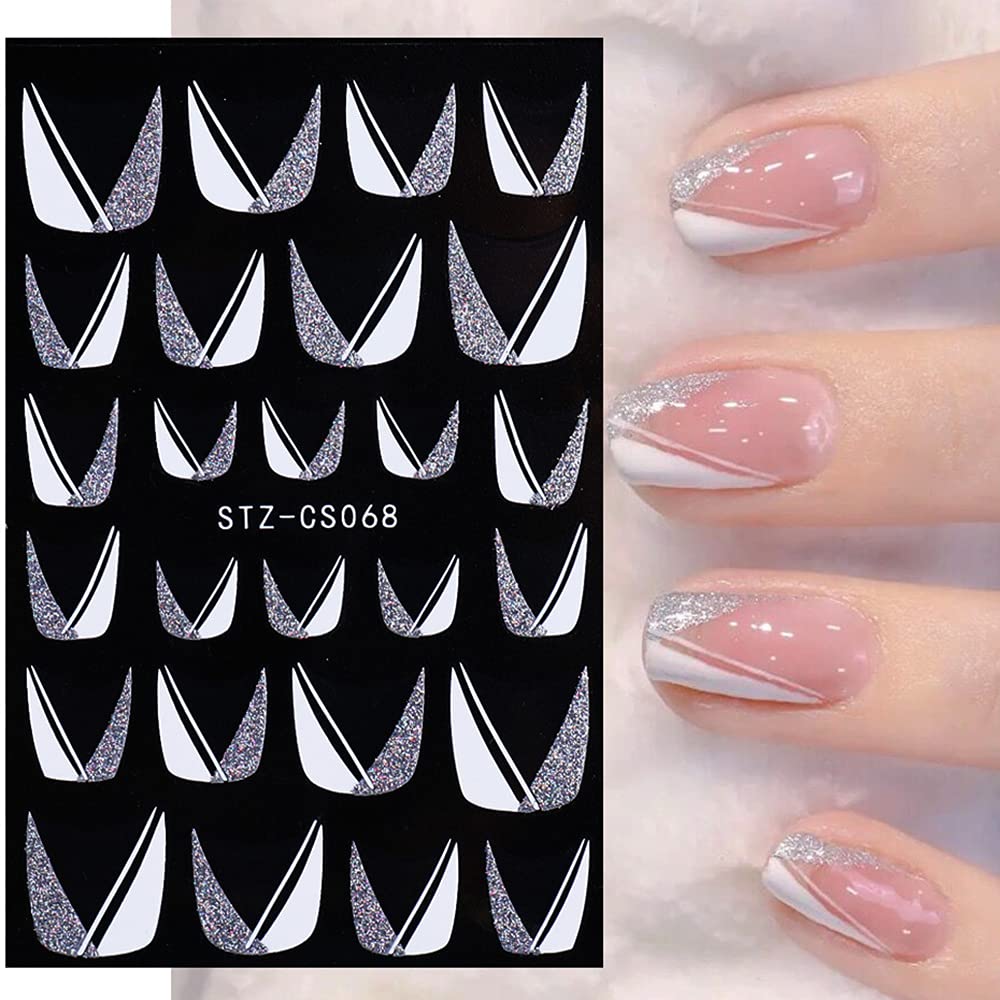  French Swirl Nail Art Stickers Decals Nail Art