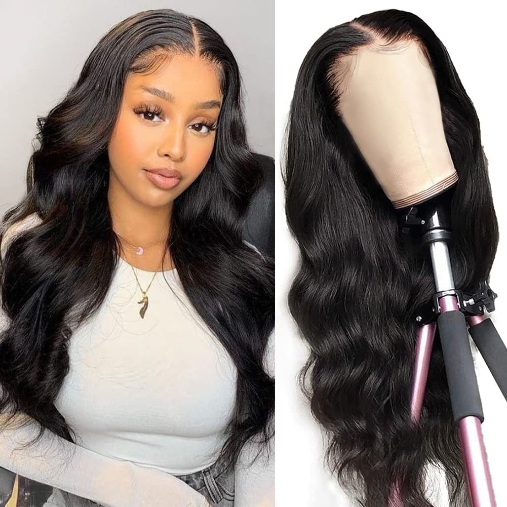 HD Transparent 13x4 13x6 Body Wave Lace Front Wig Pre Plucked 360