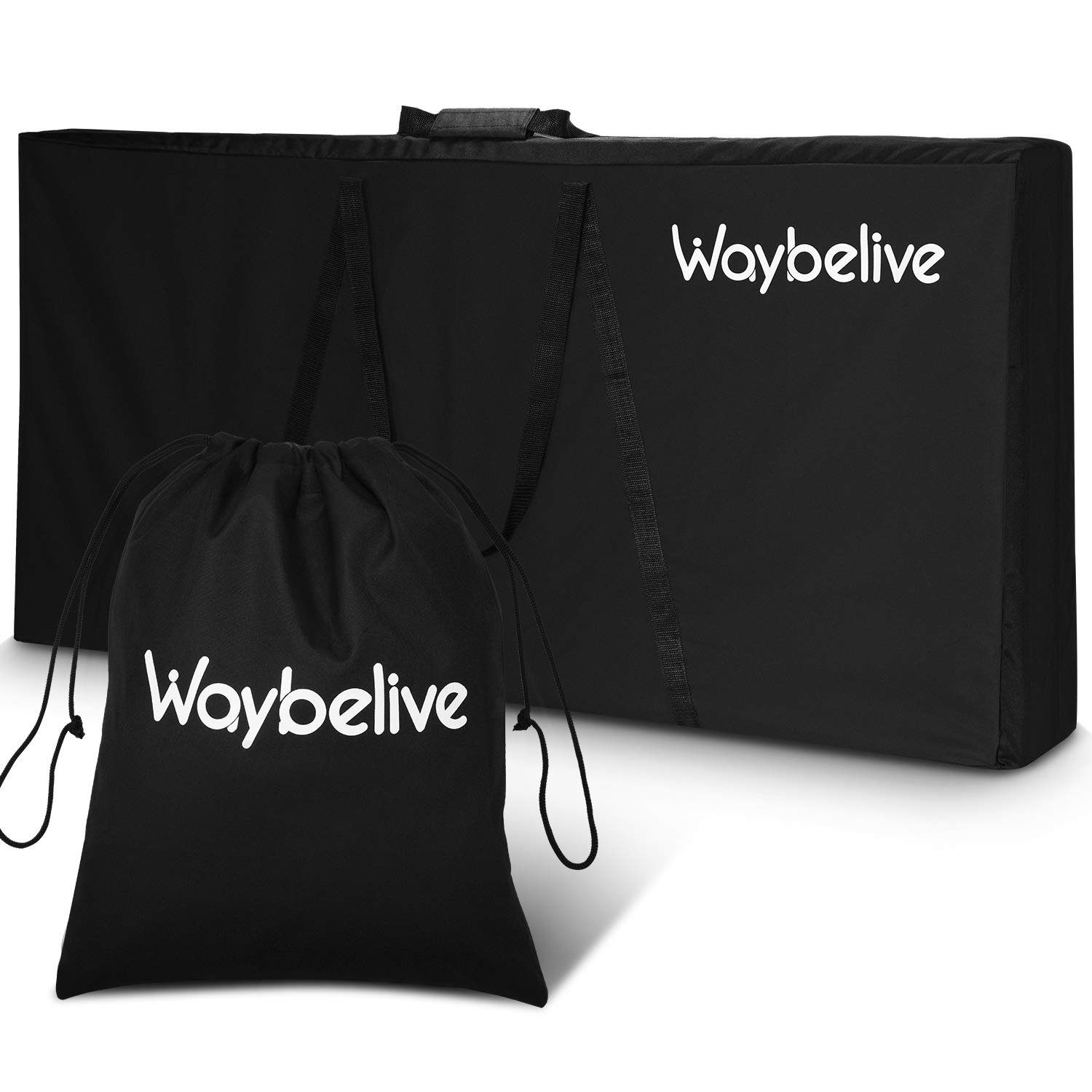 Waybelive 2 Pieces Bean Bag Game Carrying Bag Canvas Cornhole