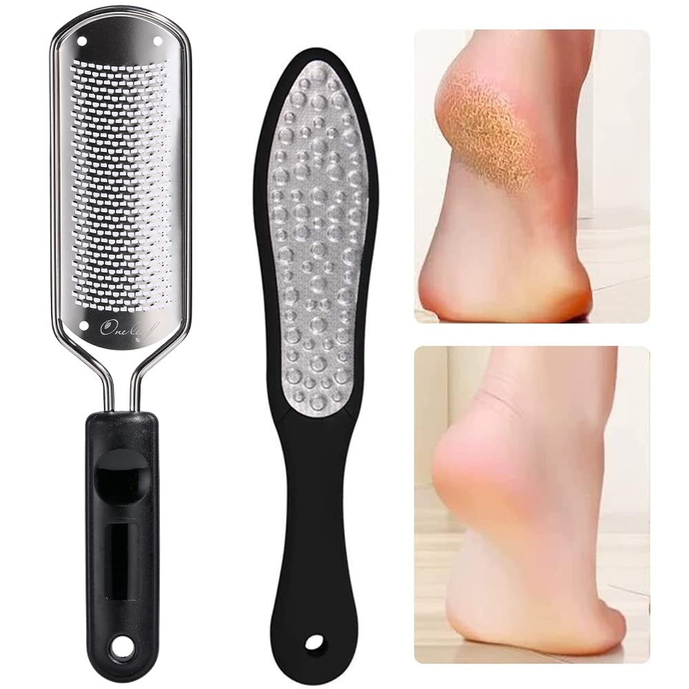 Foot File Callus Remover,Colossal Foot Rasp and Professional Foot Scrubber  Pedicure Kit to Remove Hard Skin for Wet and Dry Feet,Surgical Grade