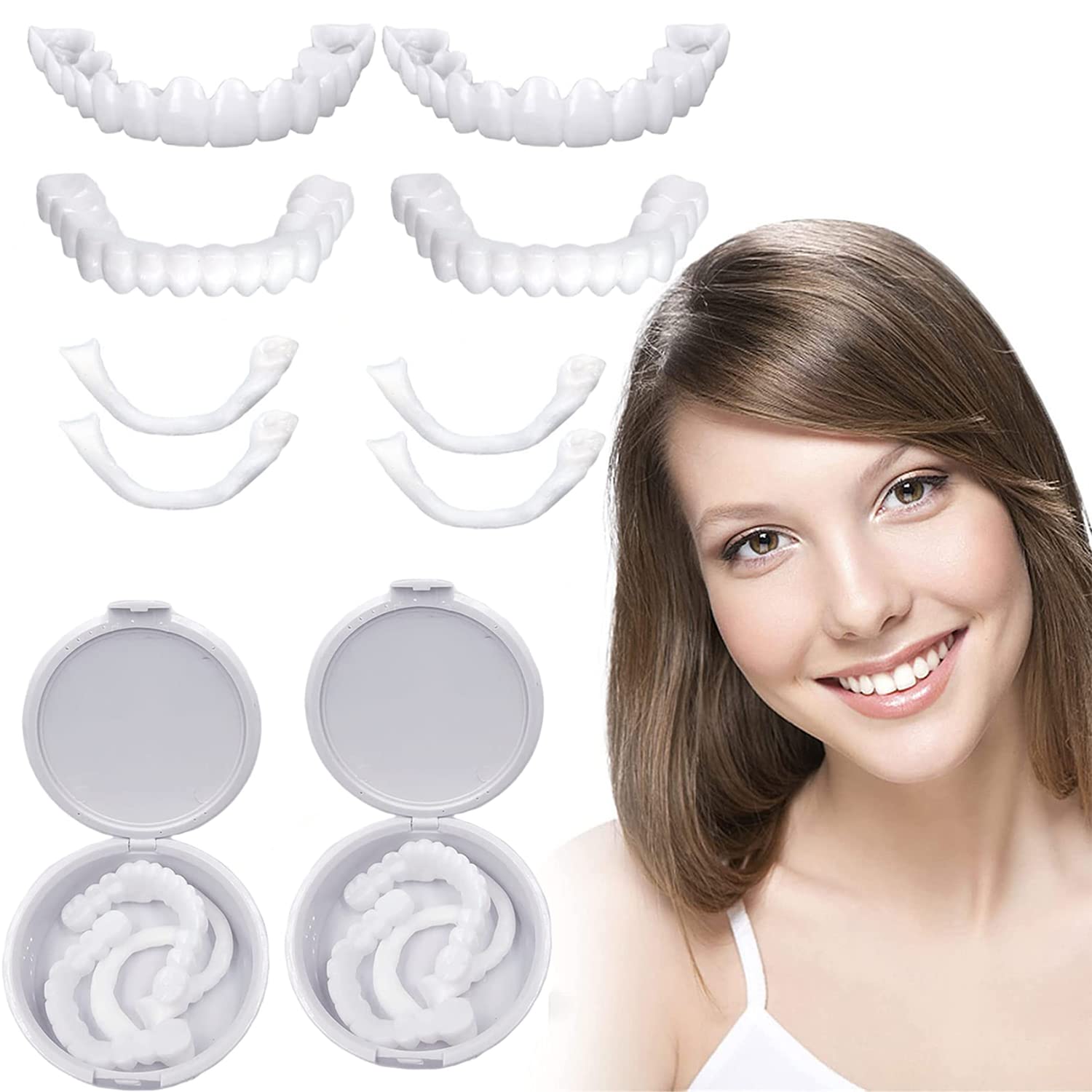 jhongla Dental veneers are top and Bottom dentures for Temporary Dental ...