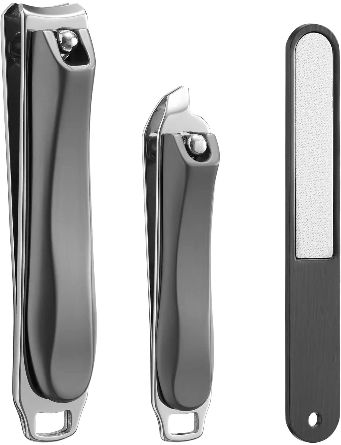 Stainless Steel Sharp Nail Clippers - Slanted Toenail Clippers for Women Men