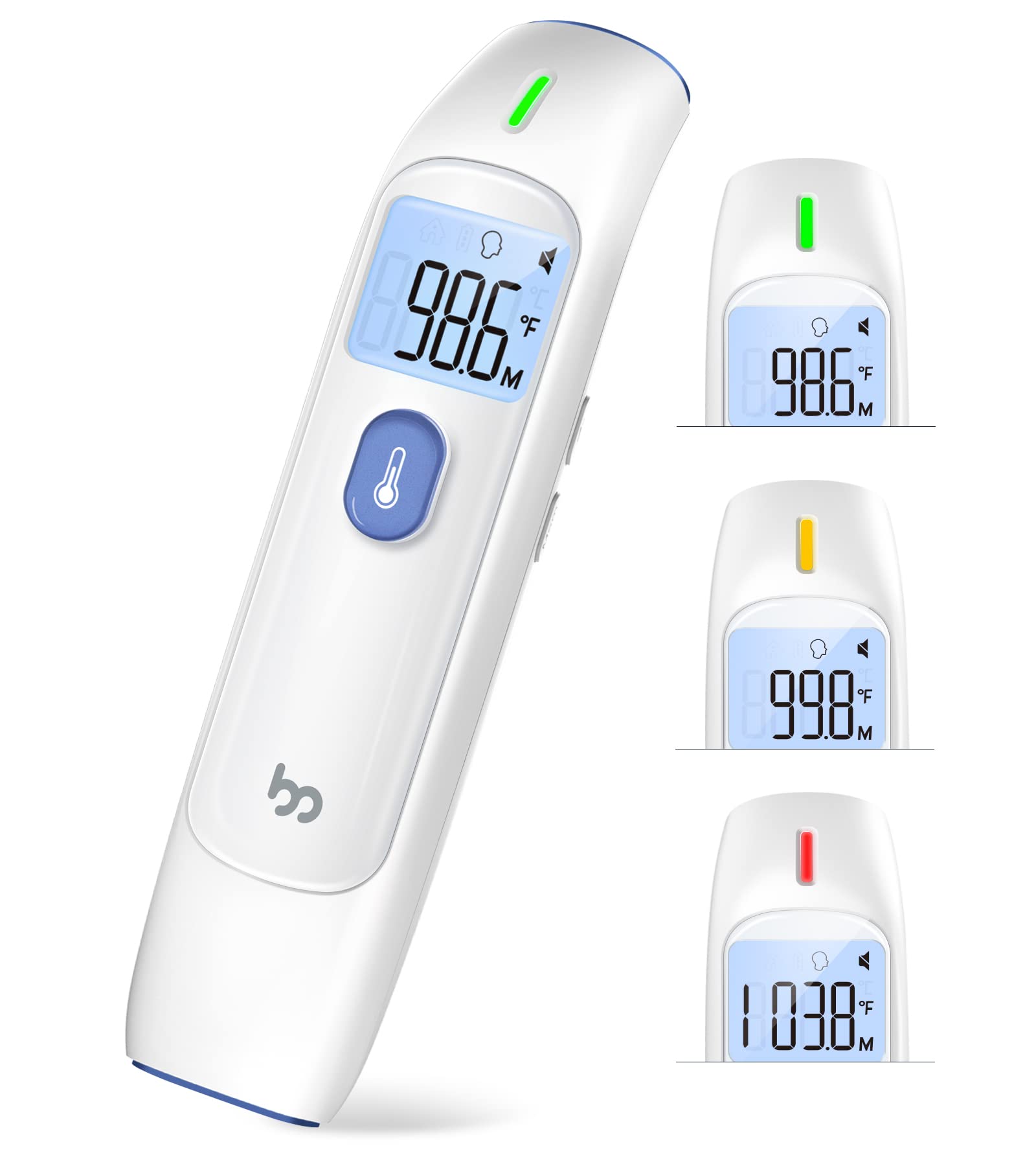 No-Touch Forehead Thermometer, Infrared Thermometer for Adults and  Kids,Digital Infrared Thermometer