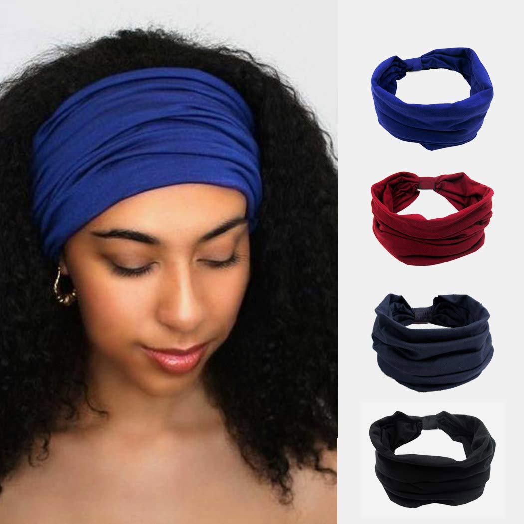 Bandana Large Sports Yoga Bandeau Stretch Hairband Élastique Hair Band Turb  R