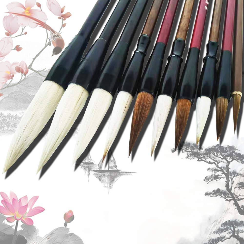 Brush Chinese Brushes Sumi Japanese Ink Calligraphy Brush Pens Calligraphy Art Suminagashi Paintingbrushes Professional, Size: 14.5X2.2cm