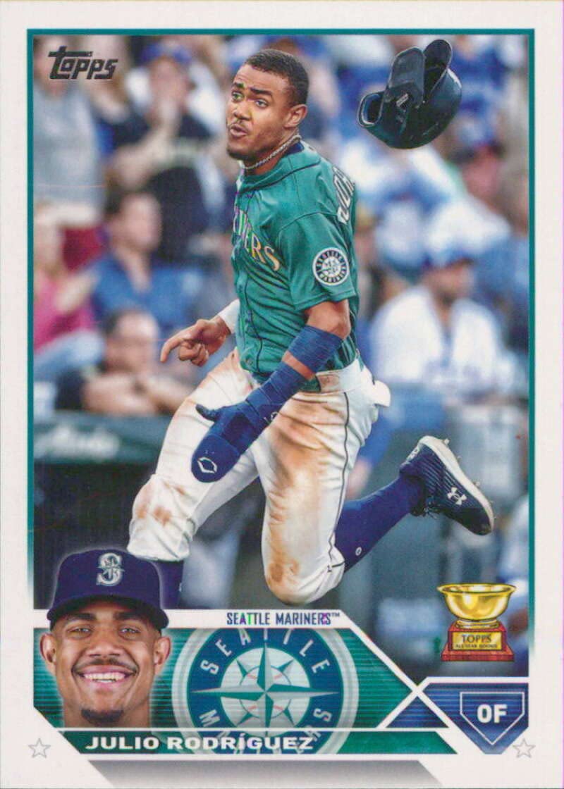 2023 Topps 330 Julio Rodriguez Seattle Mariners Baseball Trading Card