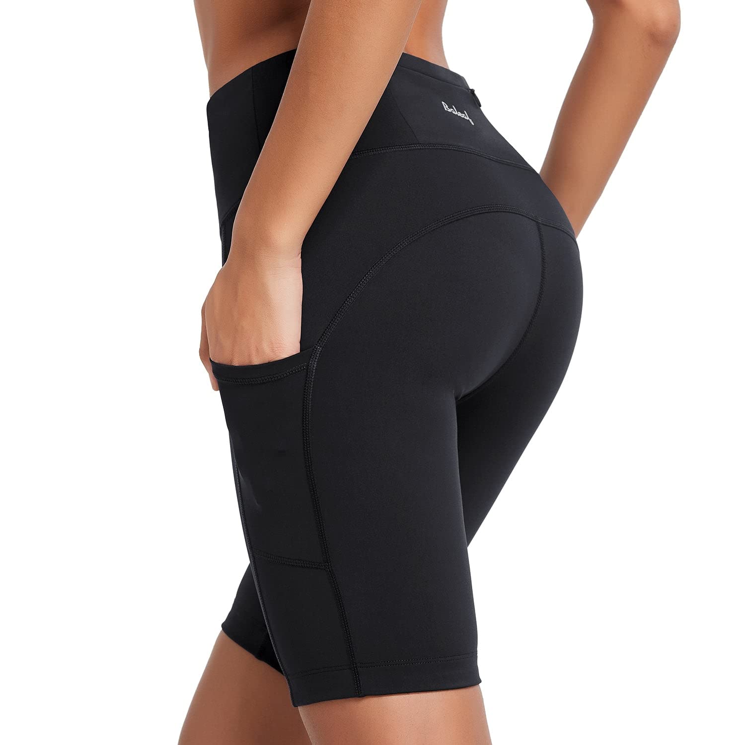 Biker Shorts for Women High Waist Tummy Control Bike Shorts for Gym Workout  Athletic Running Yoga Shorts Spandex Running Side Pockets