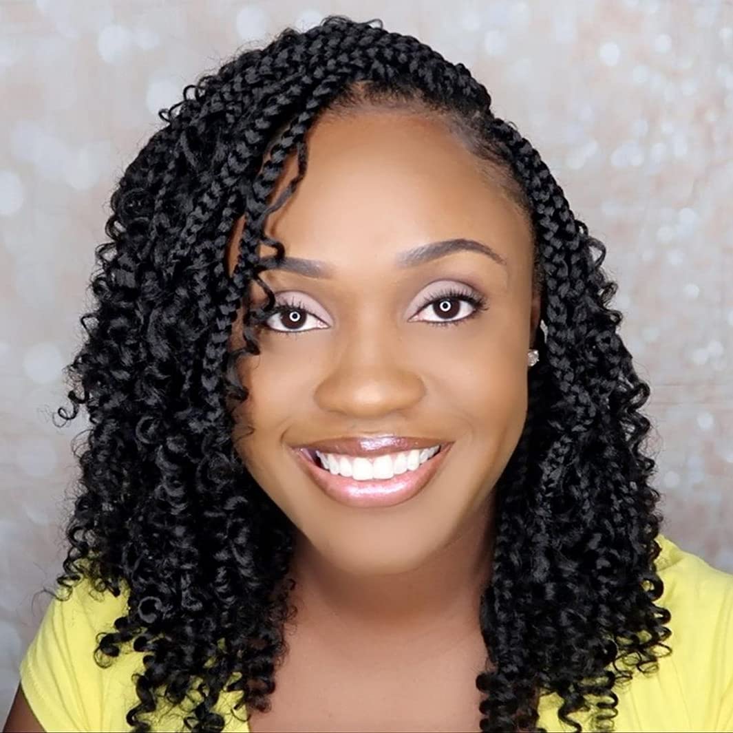 CROCHET BOX BRAIDS  How to Make Crochet Braids with Curly Ends