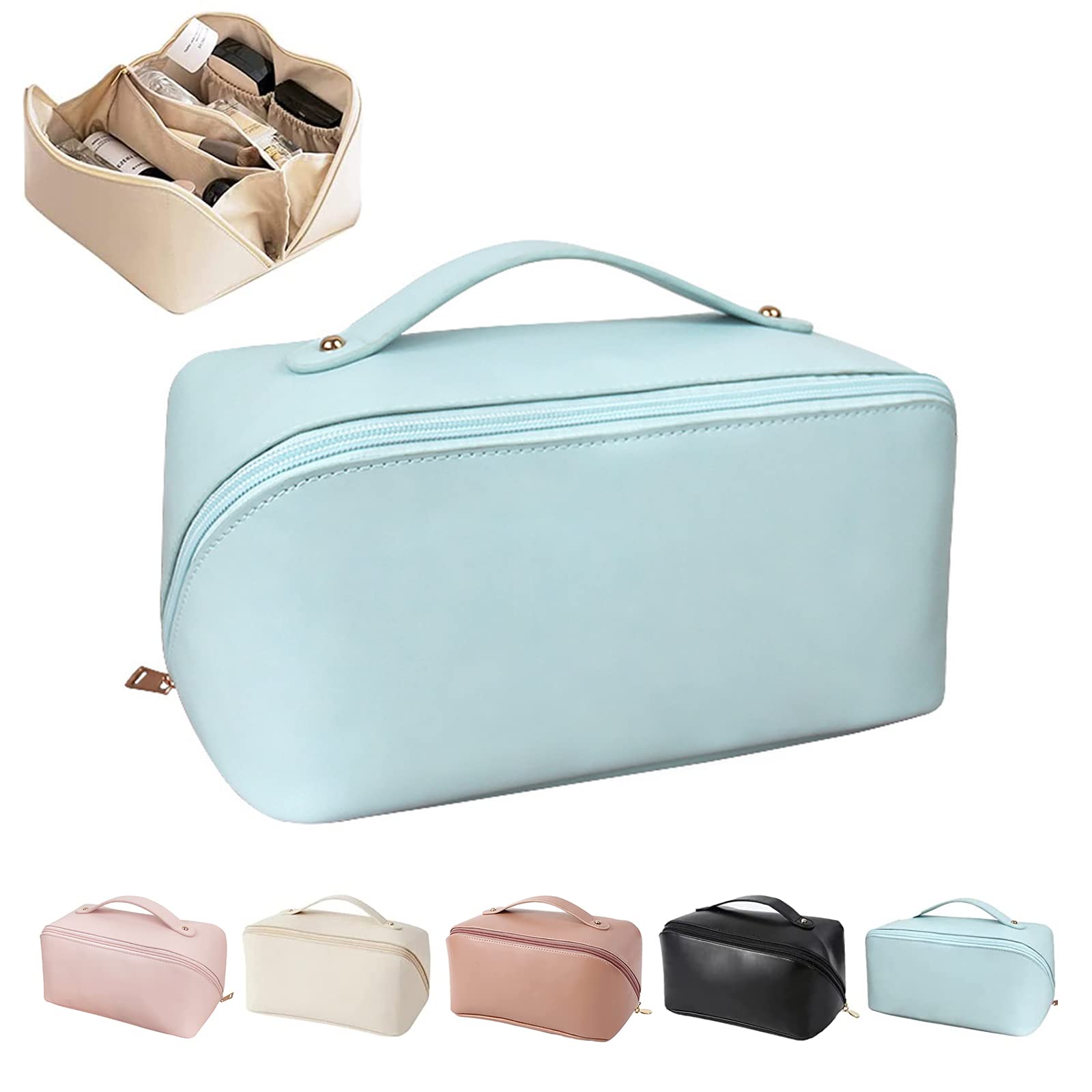 Large Capacity Travel Cosmetic Bag, Hand-held Cosmetic Pouch