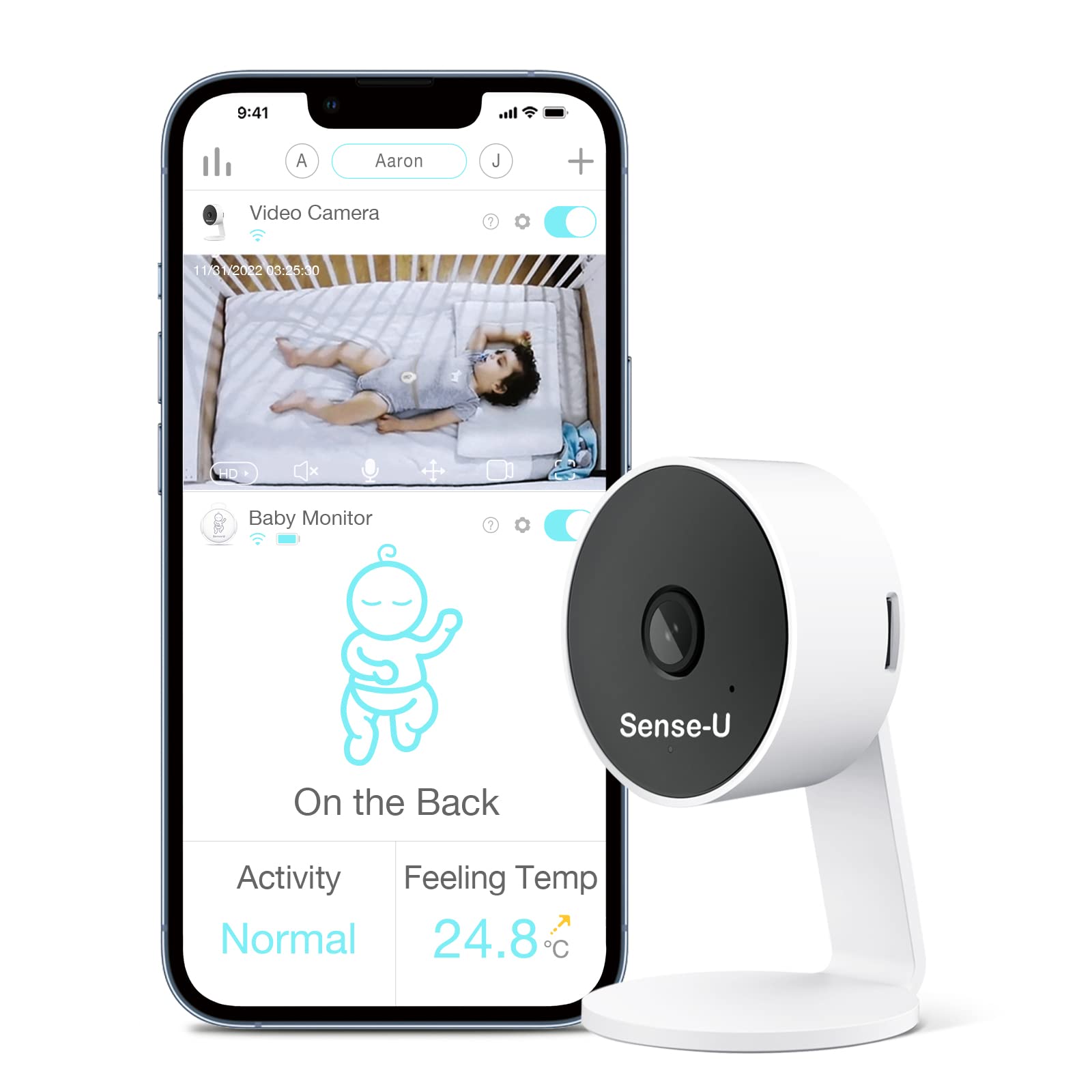 Baby monitor best sale with smartphone app