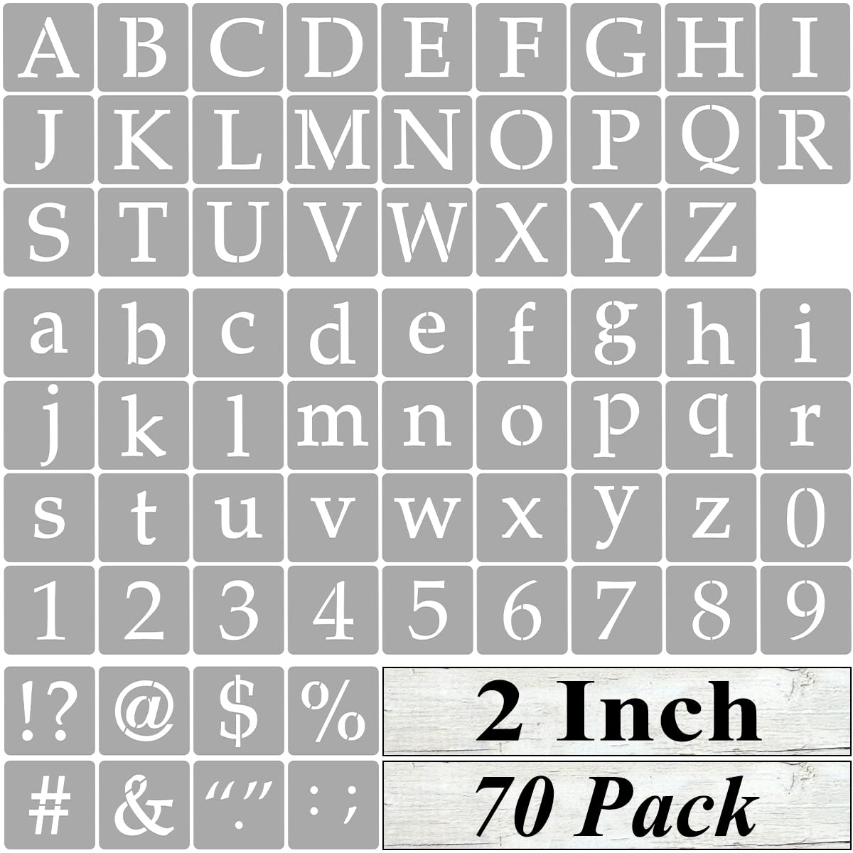 Large Letter Stencils 8 Inch Alphabet Stencils Reusable Stencil Letters  Number Stencils for Painting on Wood Wall Sign